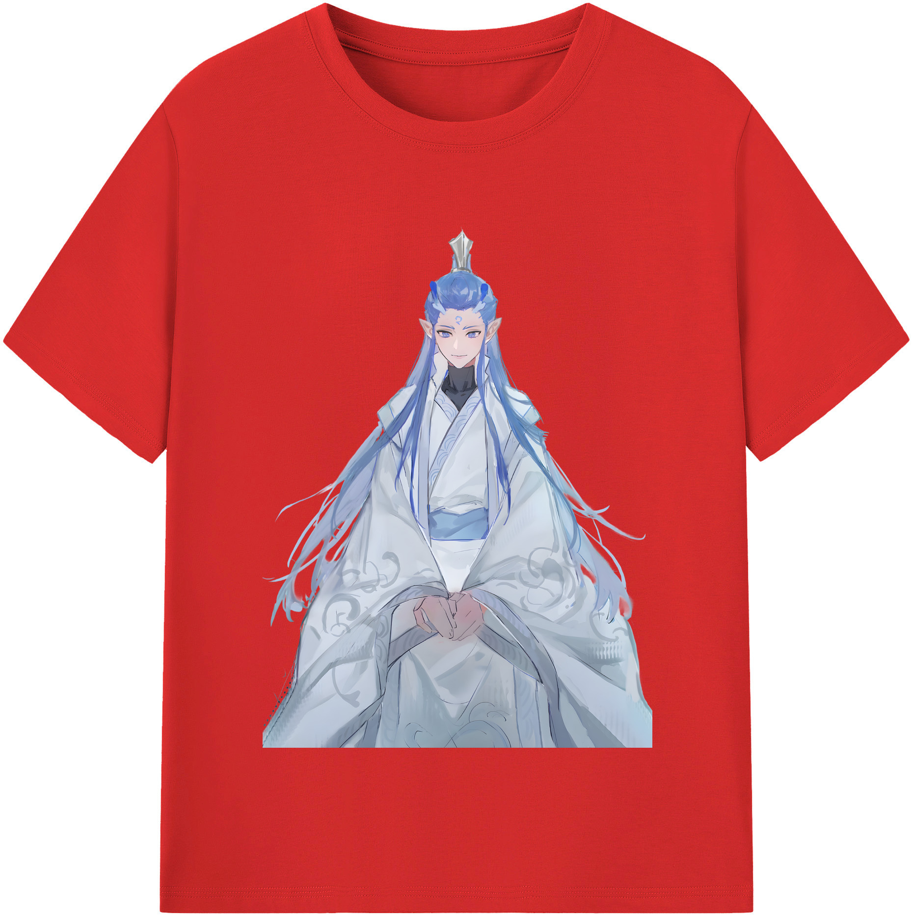 （画像用） Ne Zha 2 ナタ 魔童の大暴れ 綿100％半袖Tシャツ（フロントプリント）