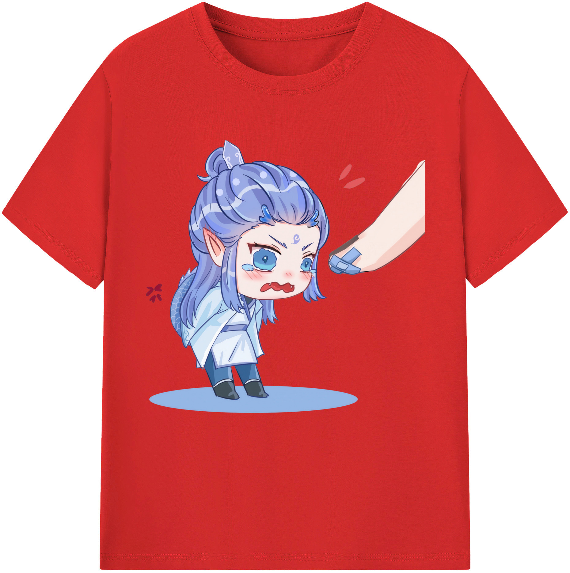 （画像用） Ne Zha 2 ナタ 魔童の大暴れ 綿100％半袖Tシャツ（フロントプリント）