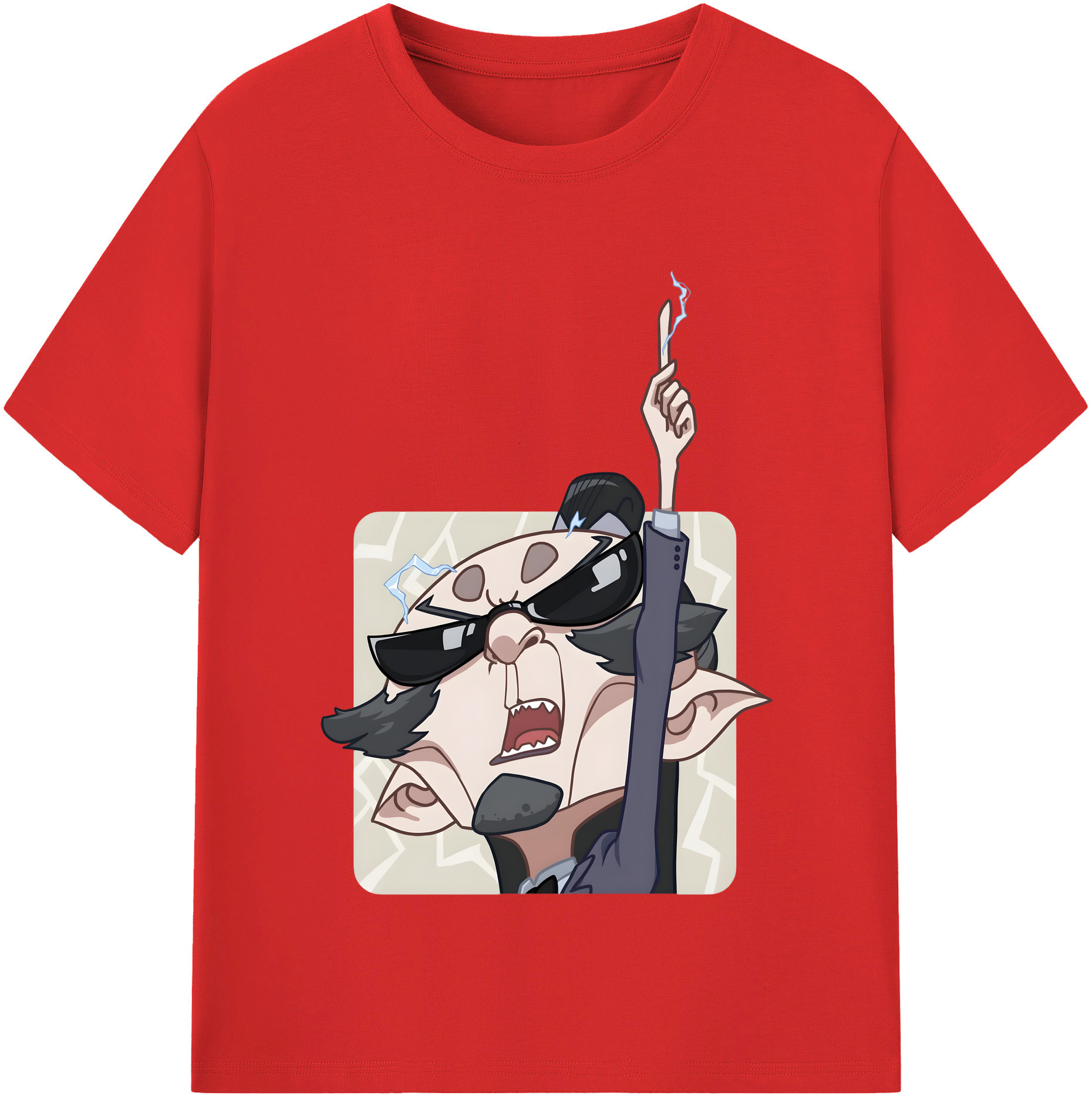 （画像用） Ne Zha 2 ナタ 魔童の大暴れ 綿100％半袖Tシャツ（フロントプリント）