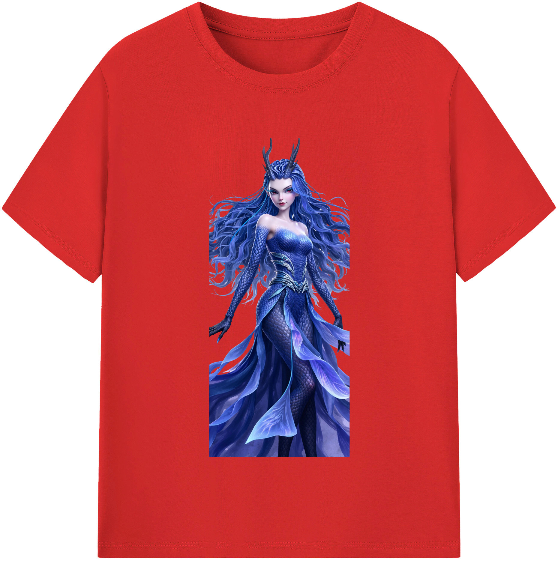 （画像用） Ne Zha 2 ナタ 魔童の大暴れ 綿100％半袖Tシャツ（フロントプリント）