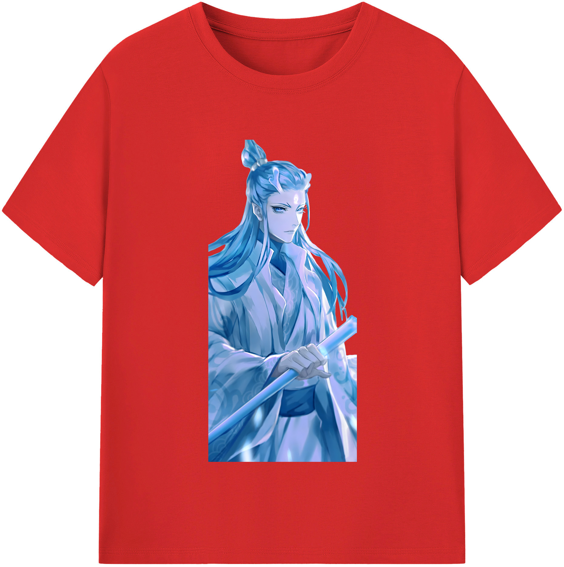 （画像用） Ne Zha 2 ナタ 魔童の大暴れ 綿100％半袖Tシャツ（フロントプリント）