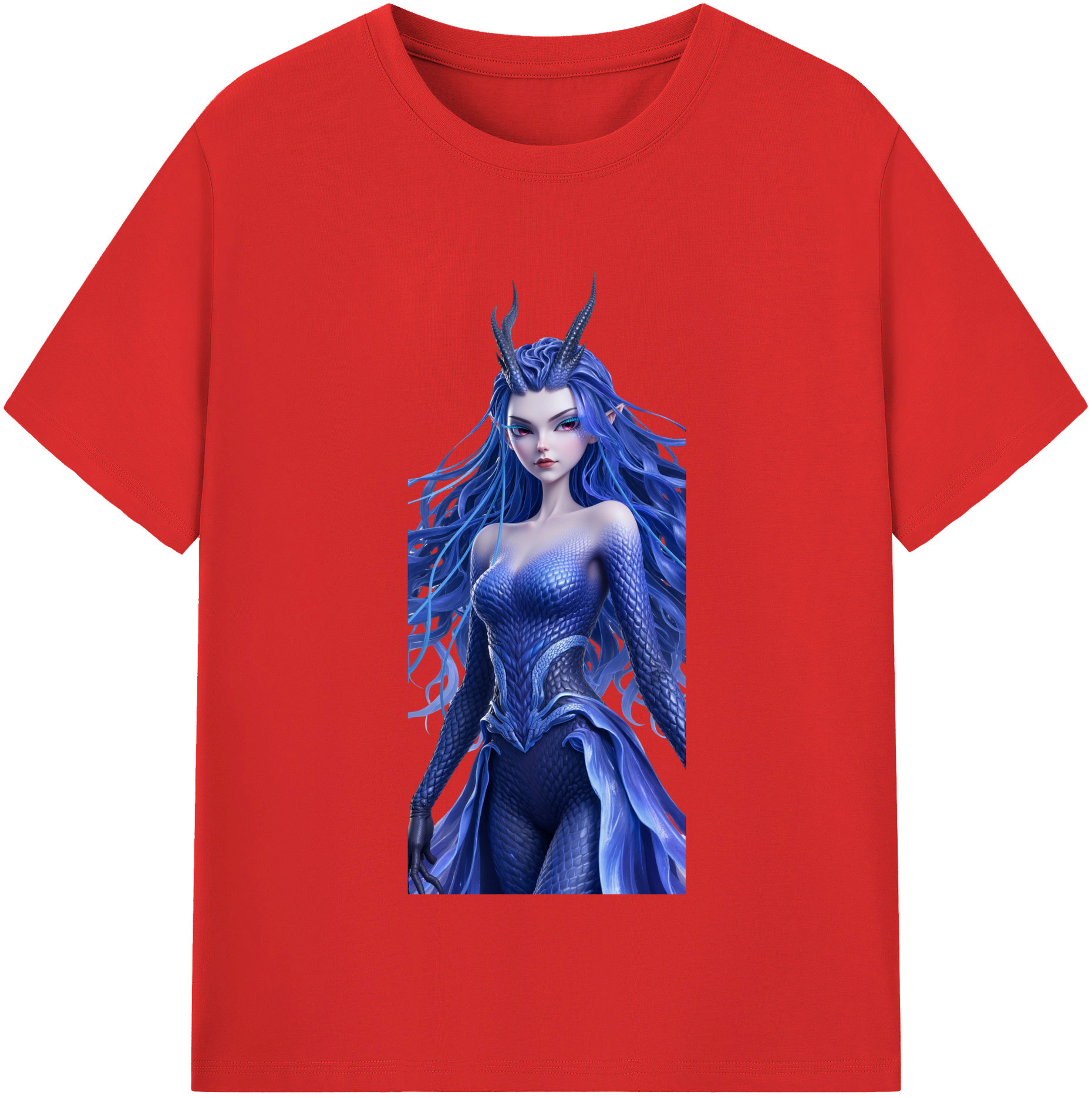 （画像用） Ne Zha 2 ナタ 魔童の大暴れ 綿100％半袖Tシャツ（フロントプリント）