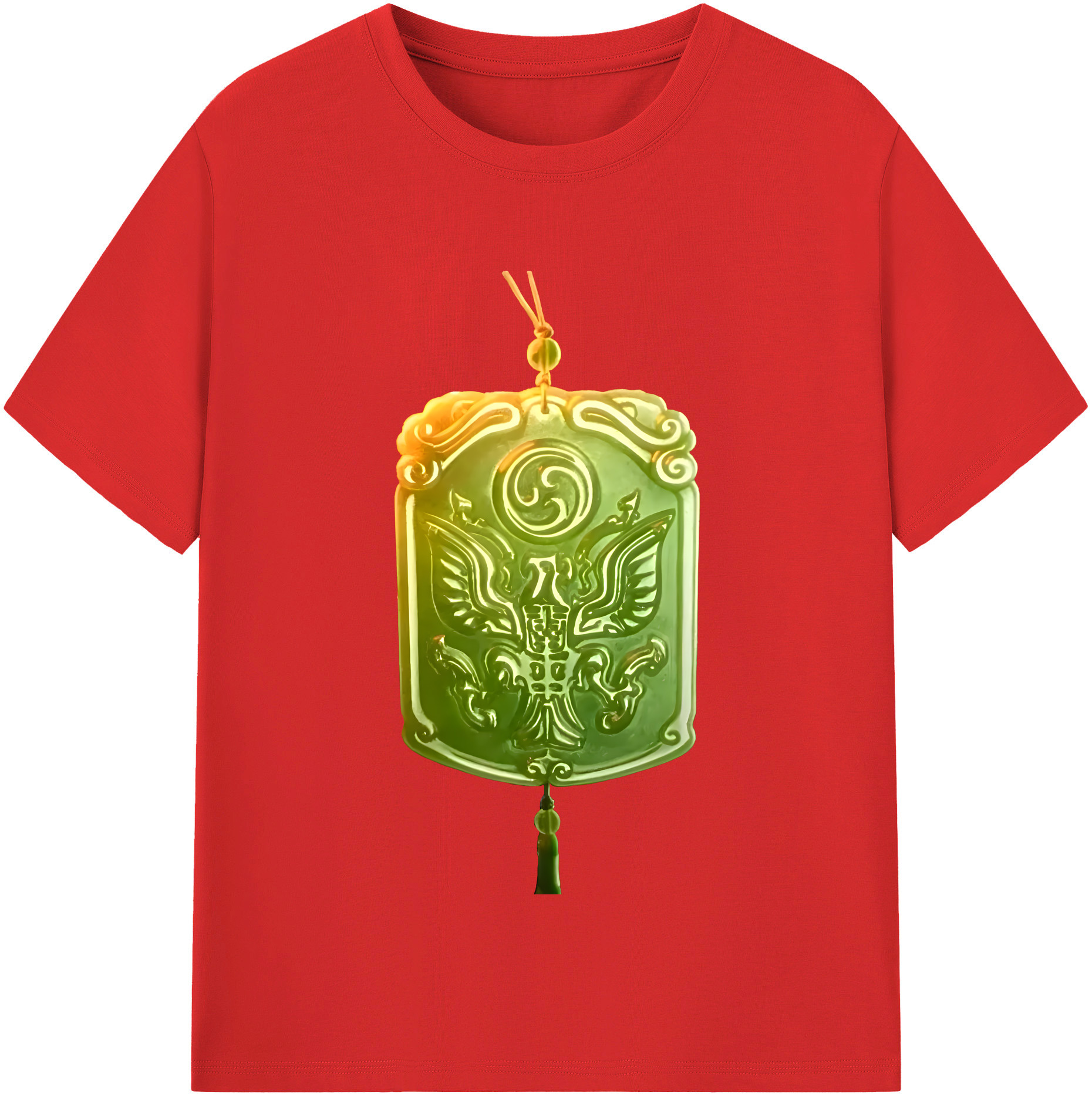 （画像用） Ne Zha 2 ナタ 魔童の大暴れ 綿100％半袖Tシャツ（フロントプリント）