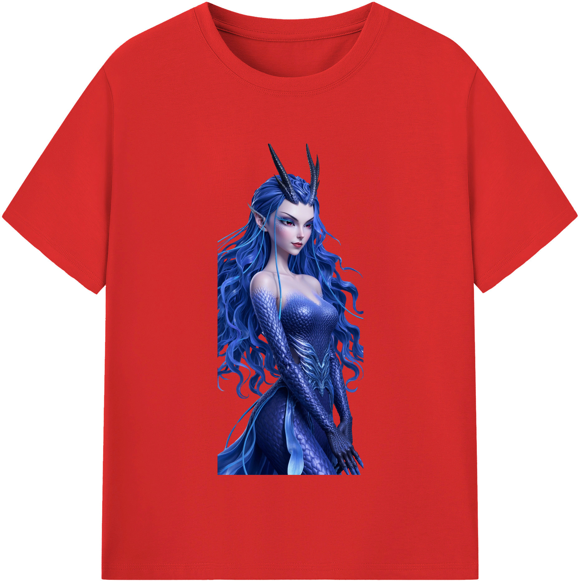 （画像用） Ne Zha 2 ナタ 魔童の大暴れ 綿100％半袖Tシャツ（フロントプリント）