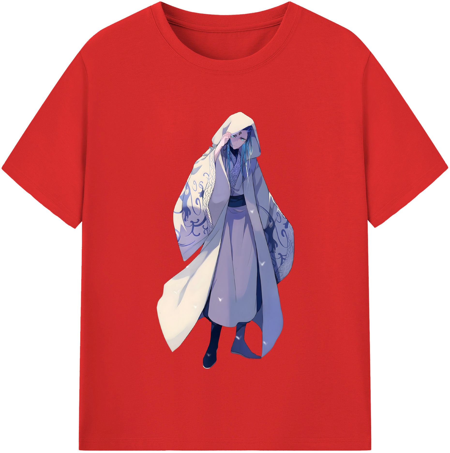 （画像用） Ne Zha 2 ナタ 魔童の大暴れ 綿100％半袖Tシャツ（フロントプリント）