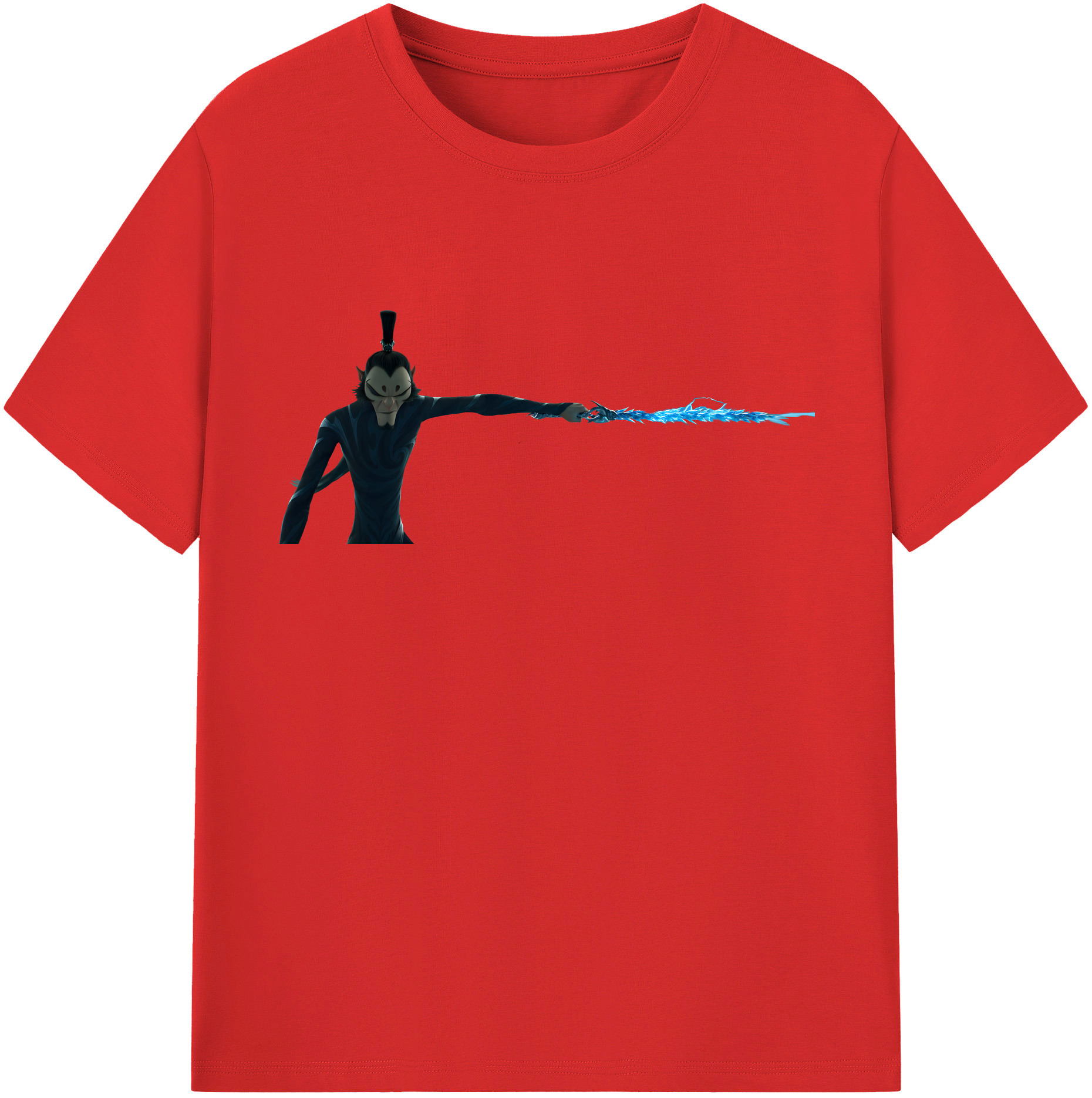 （画像用） Ne Zha 2 ナタ 魔童の大暴れ 綿100％半袖Tシャツ（フロントプリント）