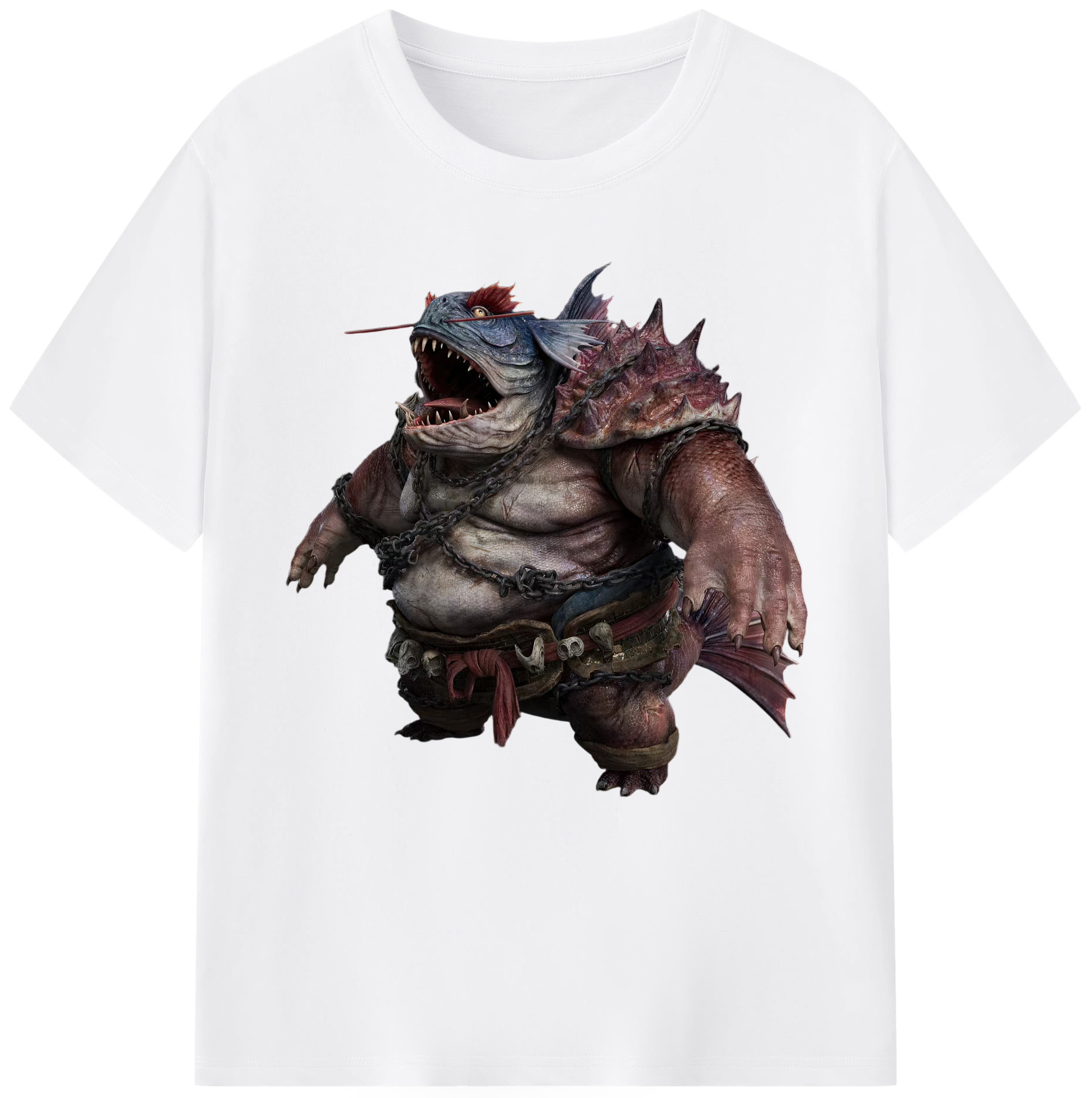 （画像用） Ne Zha 2 ナタ 魔童の大暴れ 綿100％半袖Tシャツ（フロントプリント）