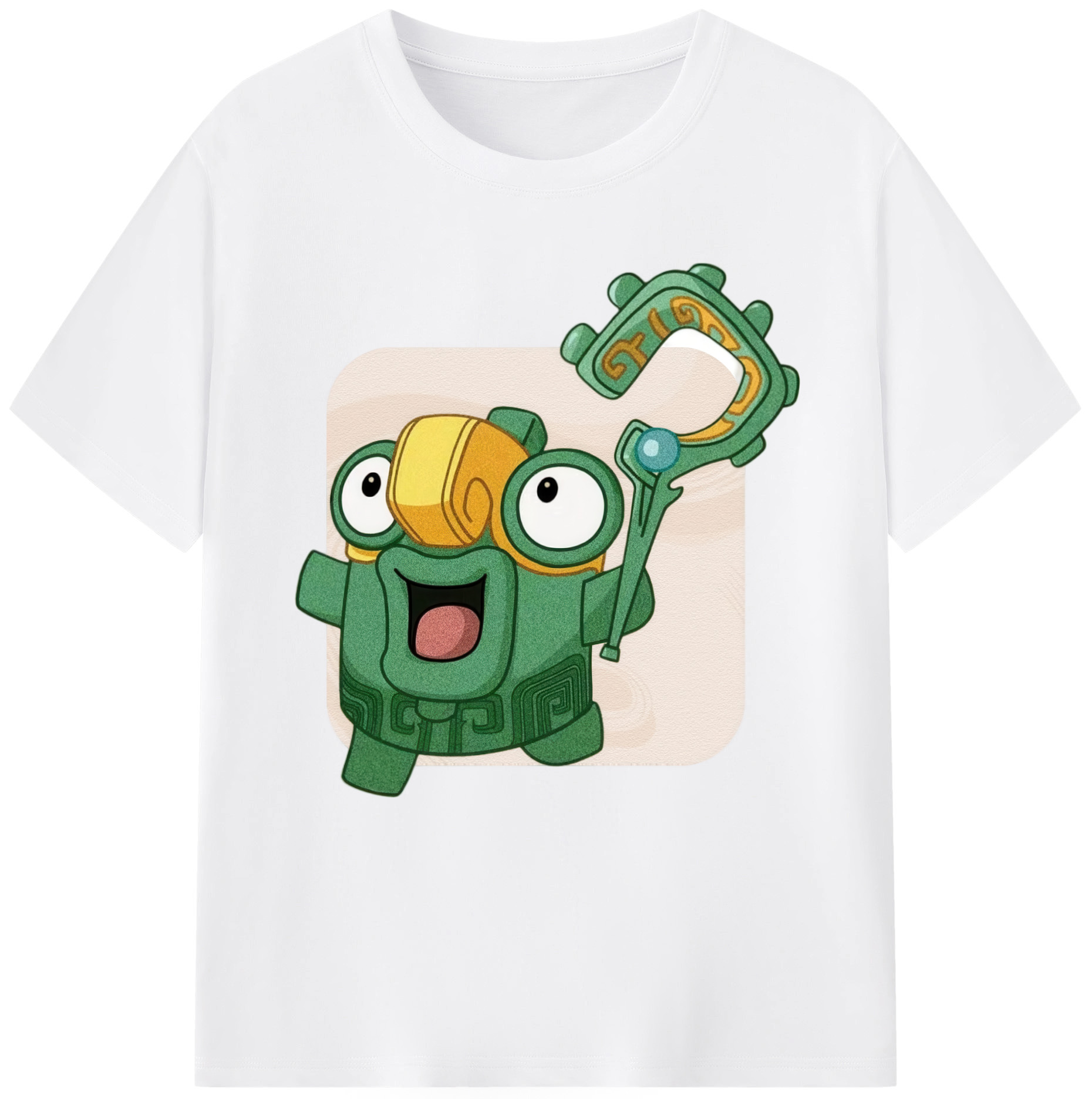（画像用） Ne Zha 2 ナタ 魔童の大暴れ 綿100％半袖Tシャツ（フロントプリント）