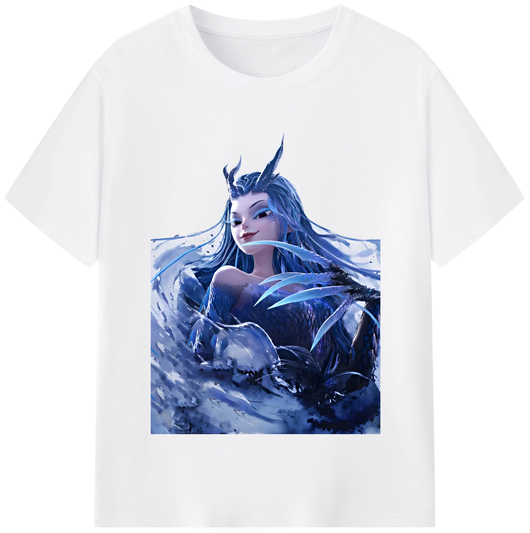 （画像用） Ne Zha 2 ナタ 魔童の大暴れ 綿100％半袖Tシャツ（フロントプリント）