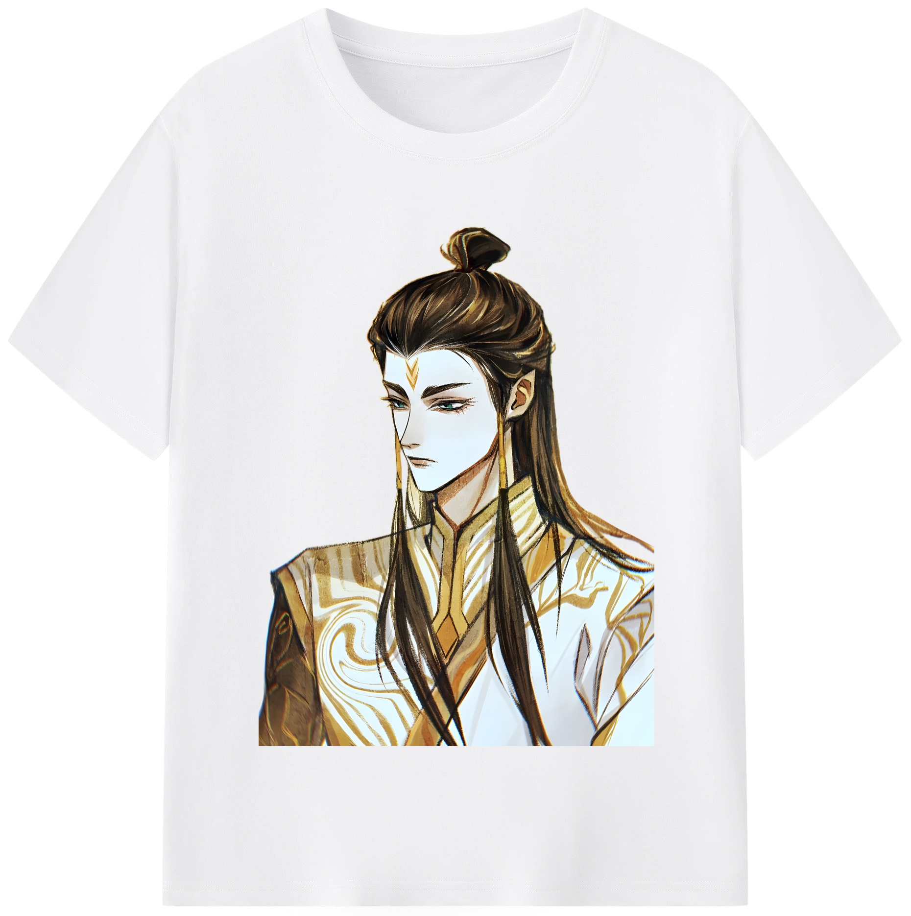 （画像用） Ne Zha 2 ナタ 魔童の大暴れ 綿100％半袖Tシャツ（フロントプリント）