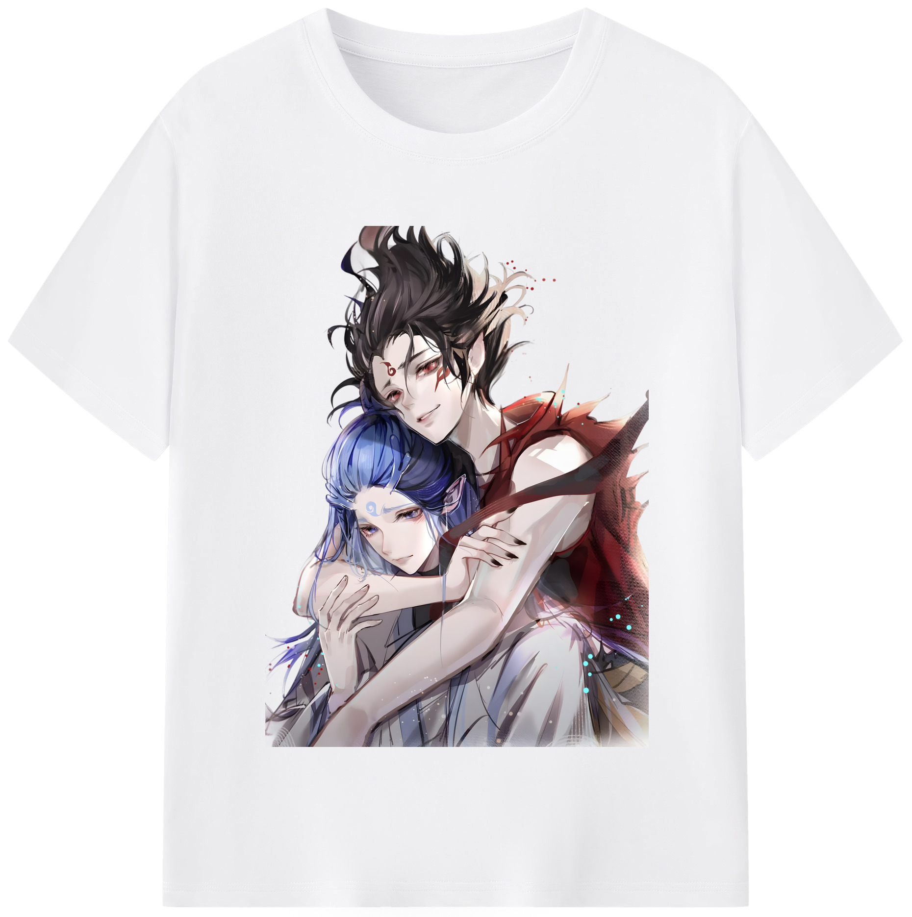 （画像用） Ne Zha 2 ナタ 魔童の大暴れ 綿100％半袖Tシャツ（フロントプリント）