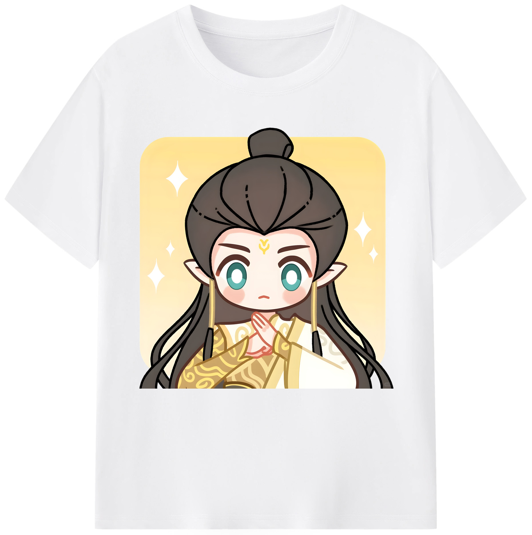 （画像用） Ne Zha 2 ナタ 魔童の大暴れ 綿100％半袖Tシャツ（フロントプリント）