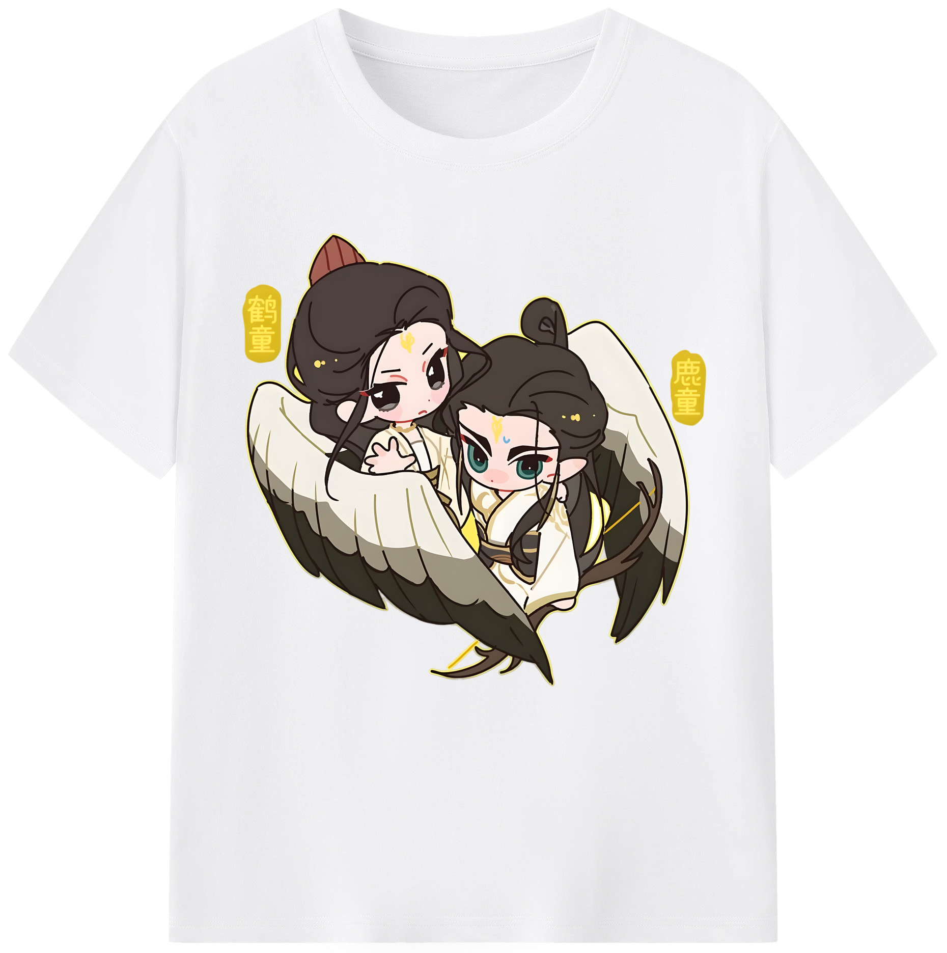 （画像用） Ne Zha 2 ナタ 魔童の大暴れ 綿100％半袖Tシャツ（フロントプリント）