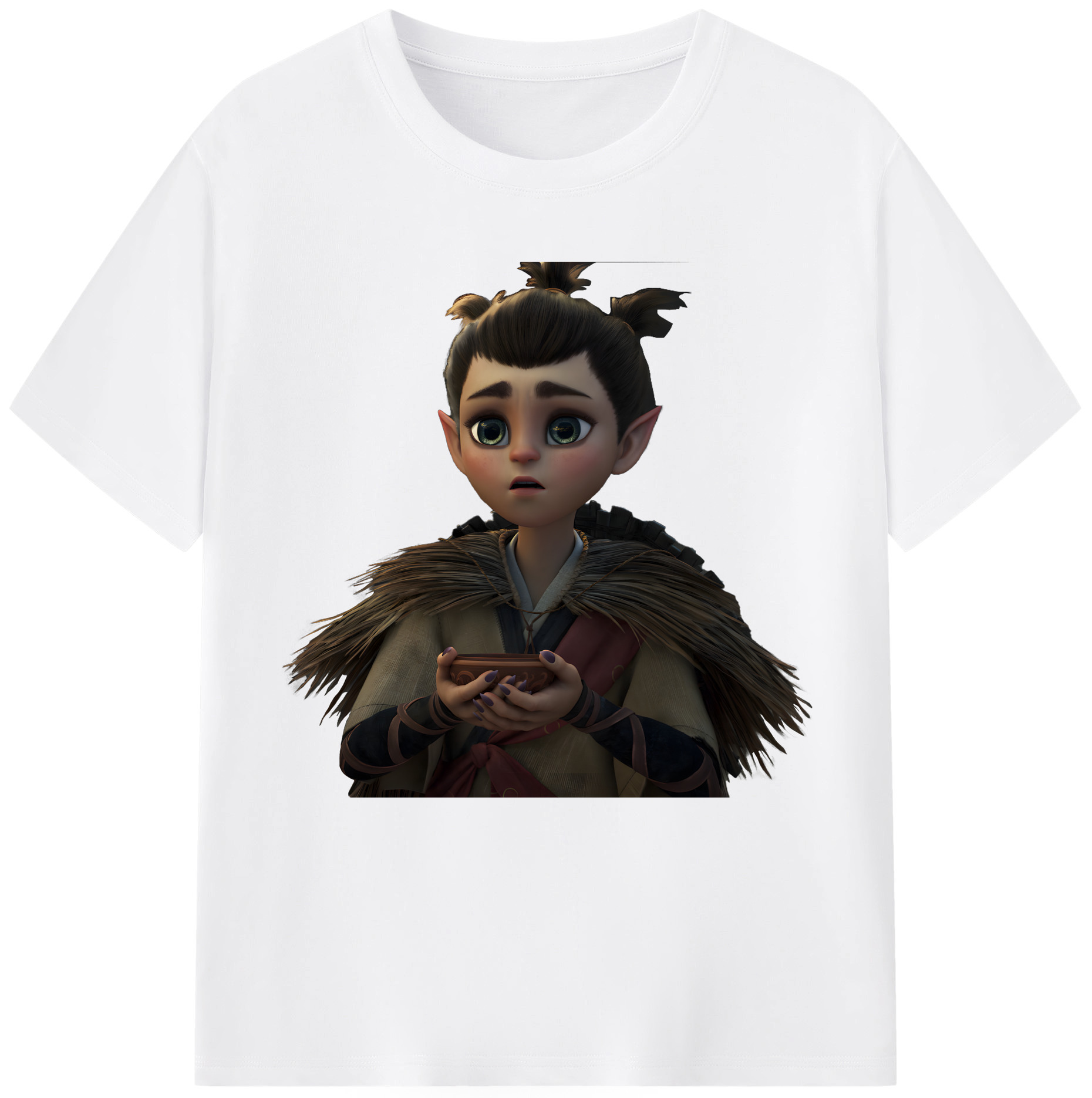 （画像用） Ne Zha 2 ナタ 魔童の大暴れ 綿100％半袖Tシャツ（フロントプリント）