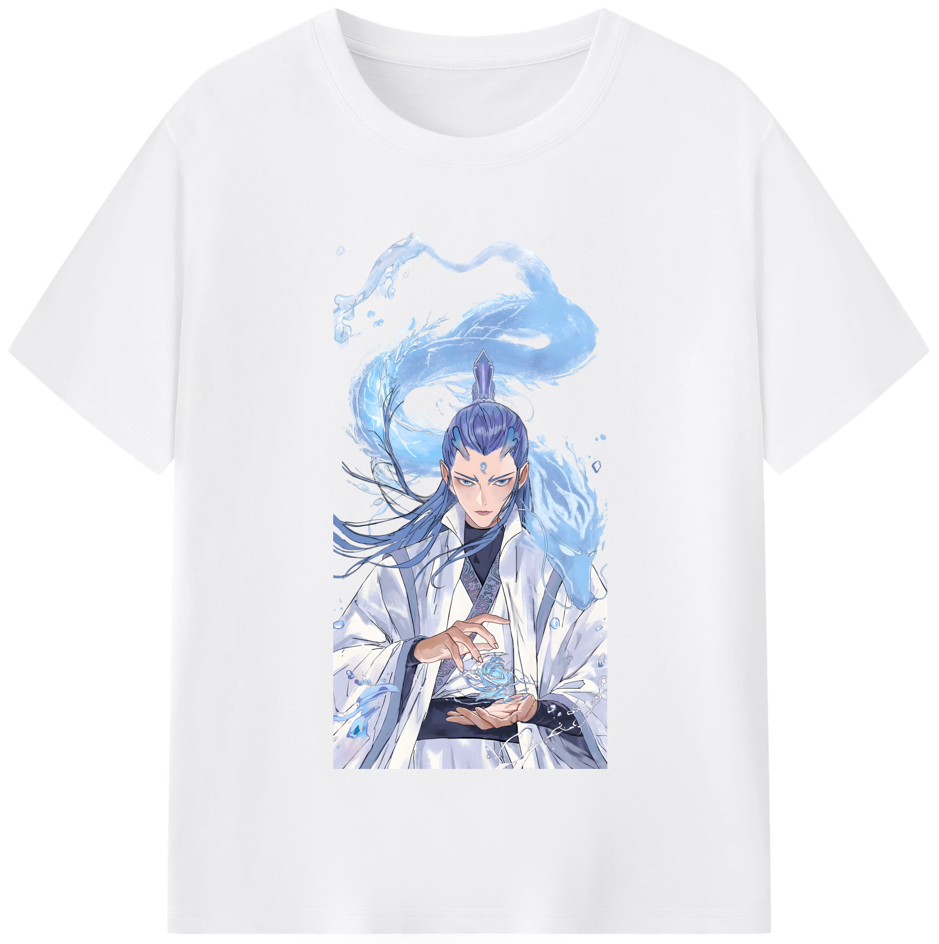 （画像用） Ne Zha 2 ナタ 魔童の大暴れ 綿100％半袖Tシャツ（フロントプリント）