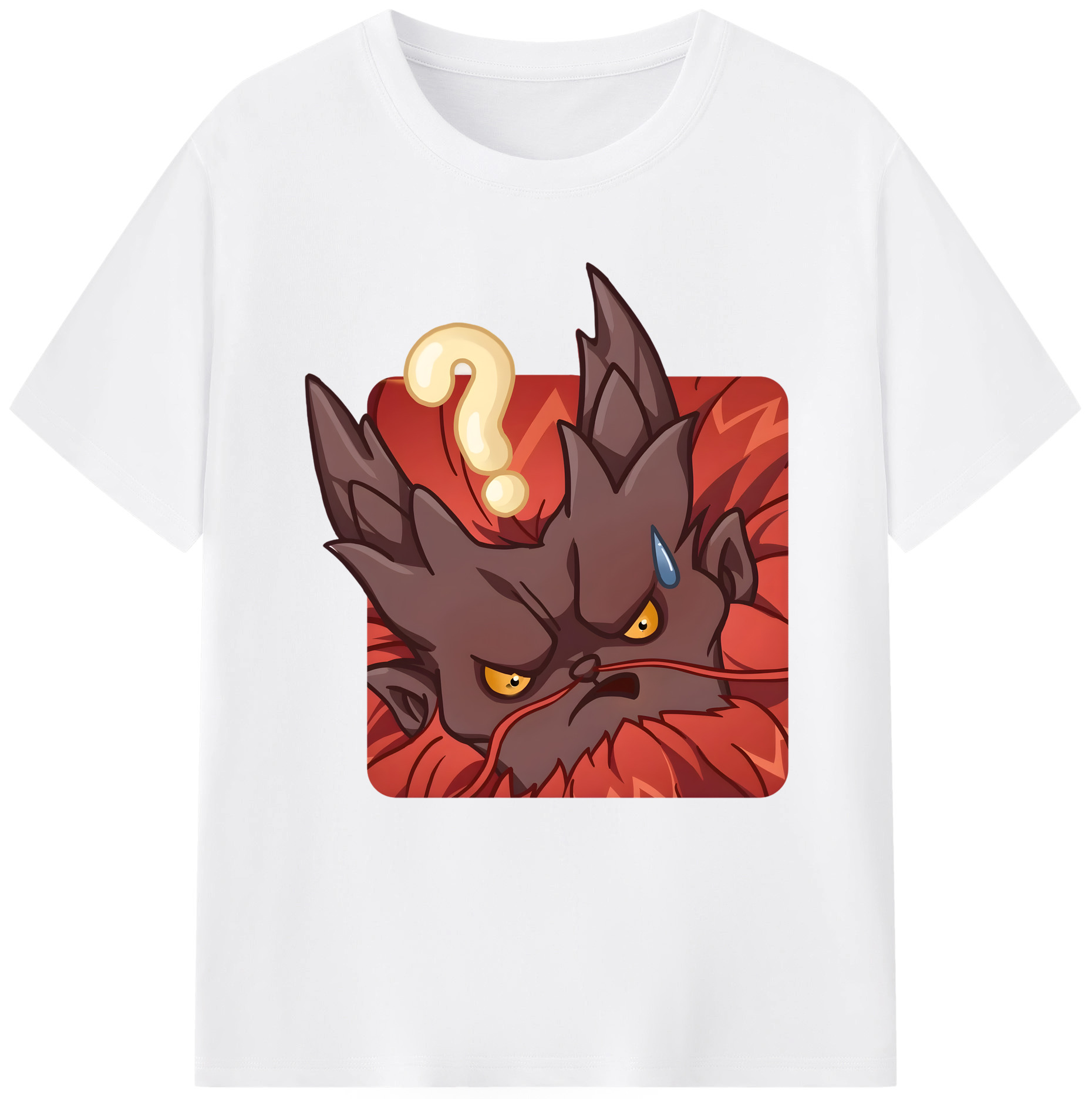 （画像用） Ne Zha 2 ナタ 魔童の大暴れ 綿100％半袖Tシャツ（フロントプリント）
