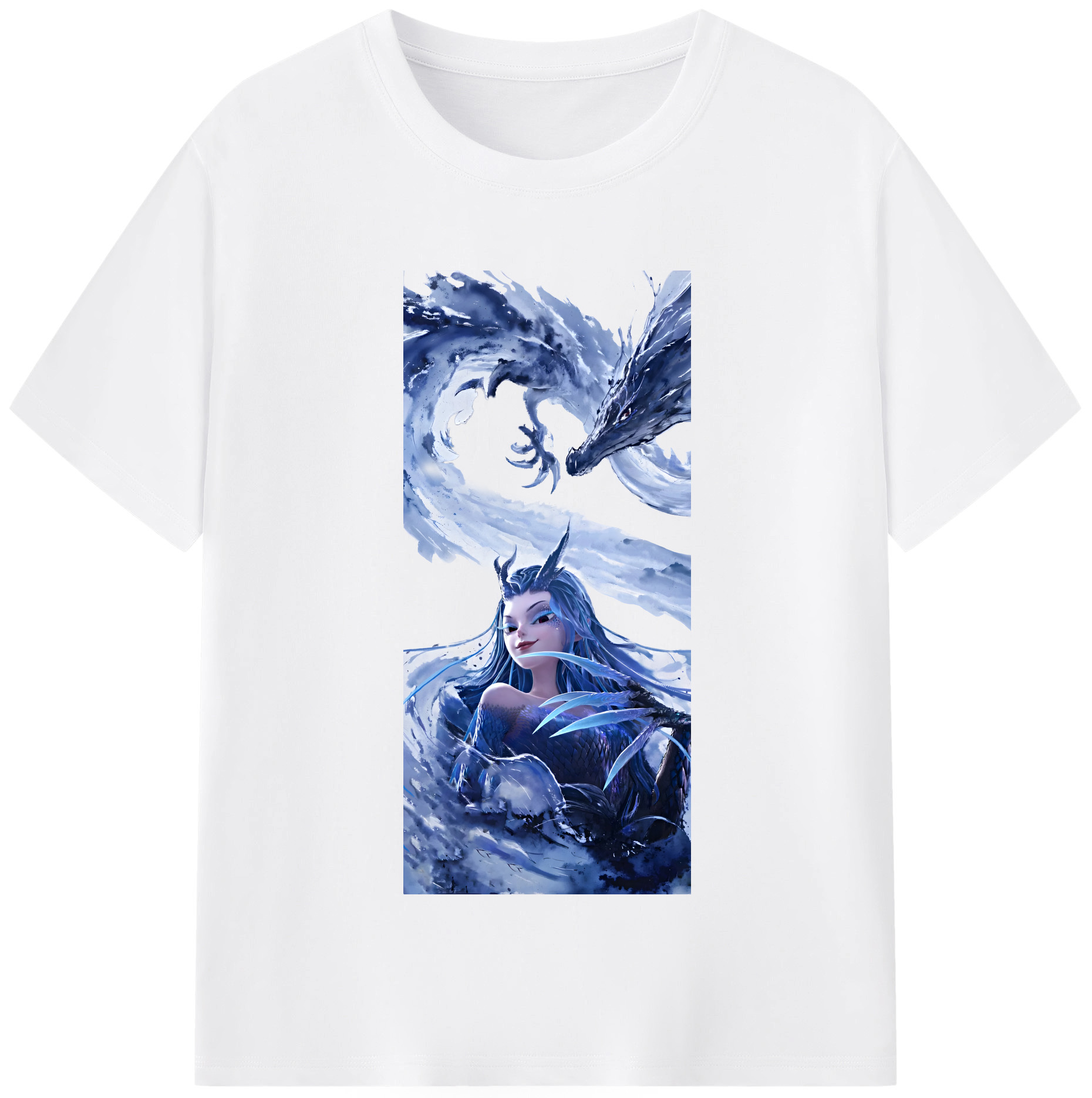 （画像用） Ne Zha 2 ナタ 魔童の大暴れ 綿100％半袖Tシャツ（フロントプリント）