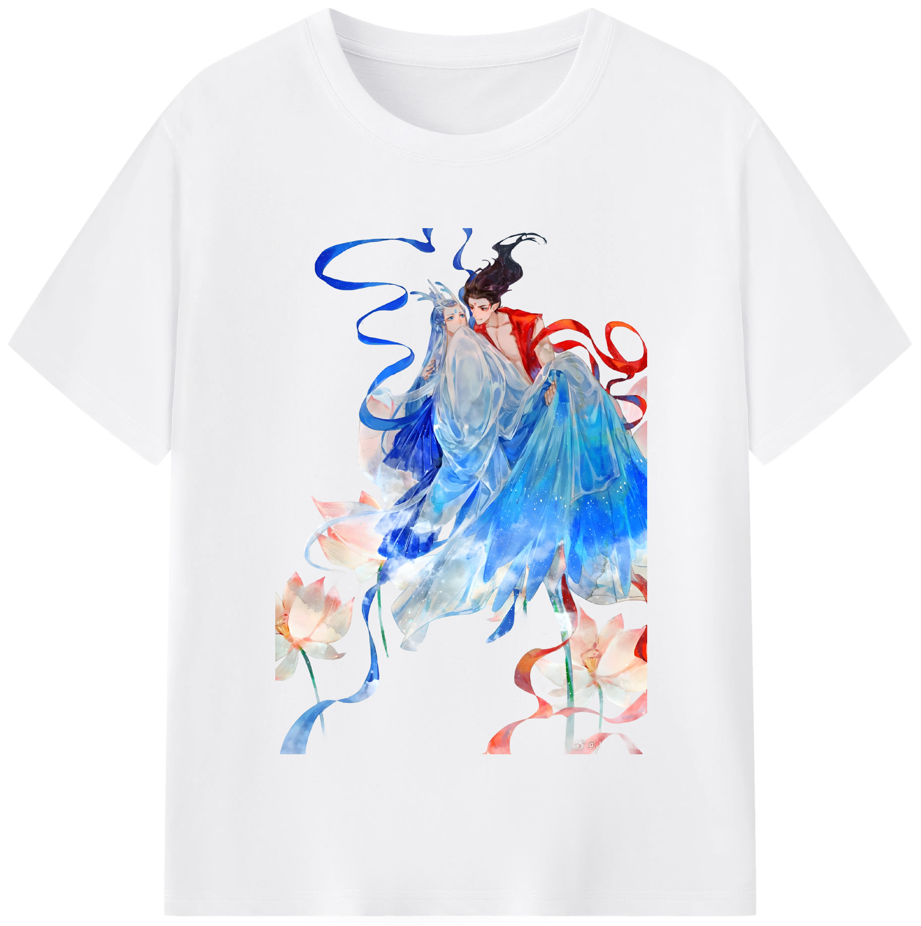 （画像用） Ne Zha 2 ナタ 魔童の大暴れ 綿100％半袖Tシャツ（フロントプリント）