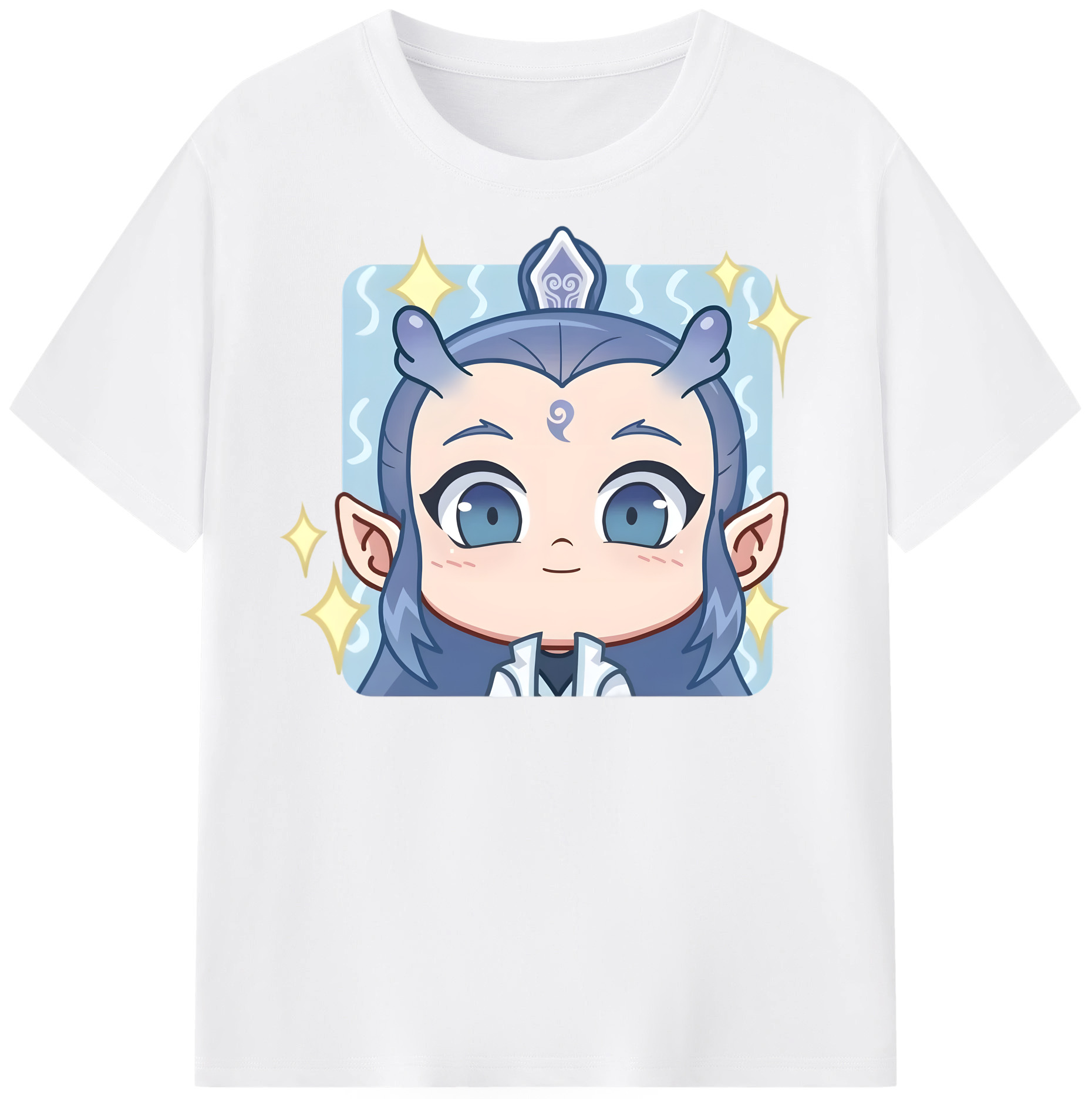 （画像用） Ne Zha 2 ナタ 魔童の大暴れ 綿100％半袖Tシャツ（フロントプリント）