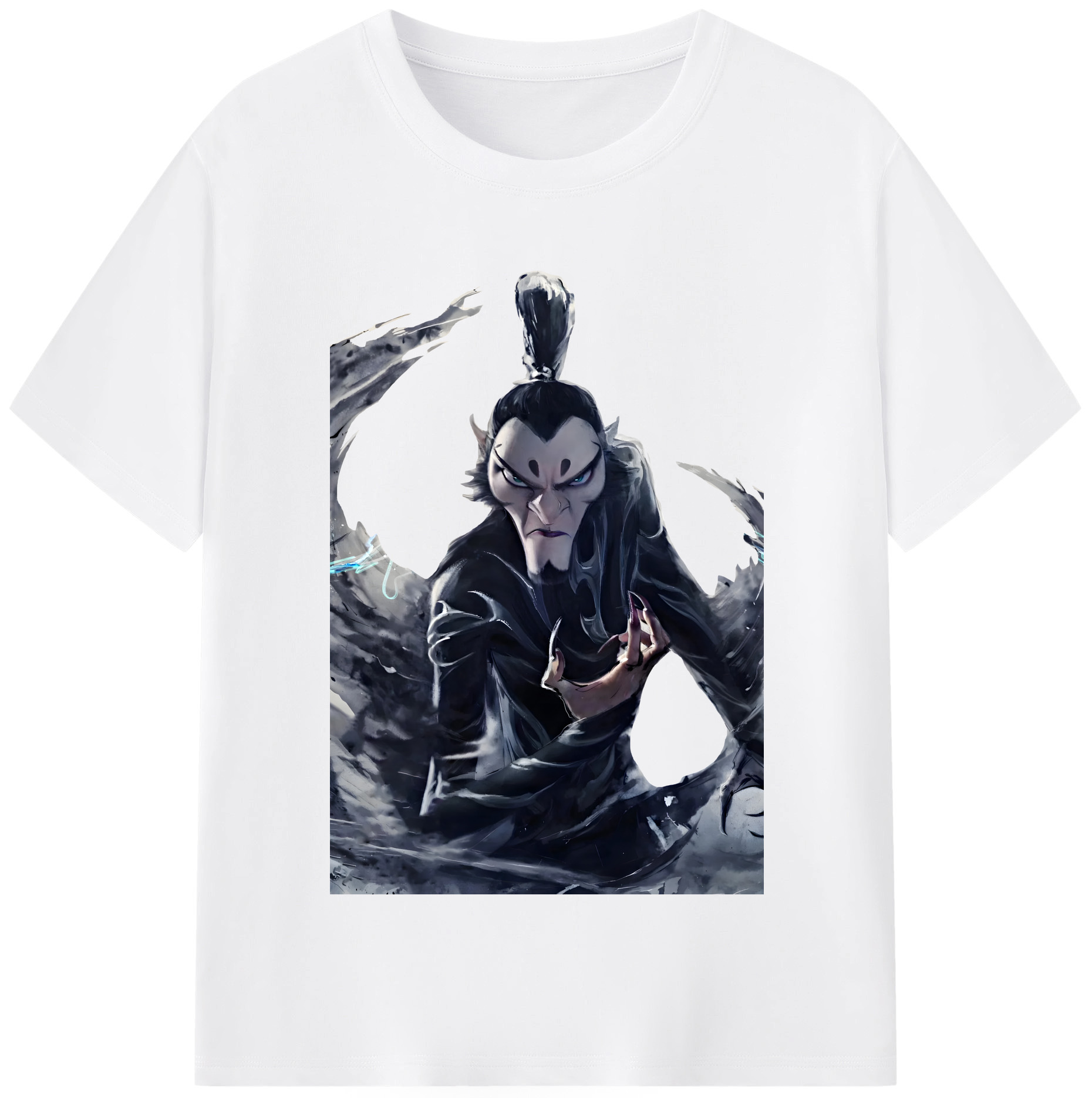 （画像用） Ne Zha 2 ナタ 魔童の大暴れ 綿100％半袖Tシャツ（フロントプリント）