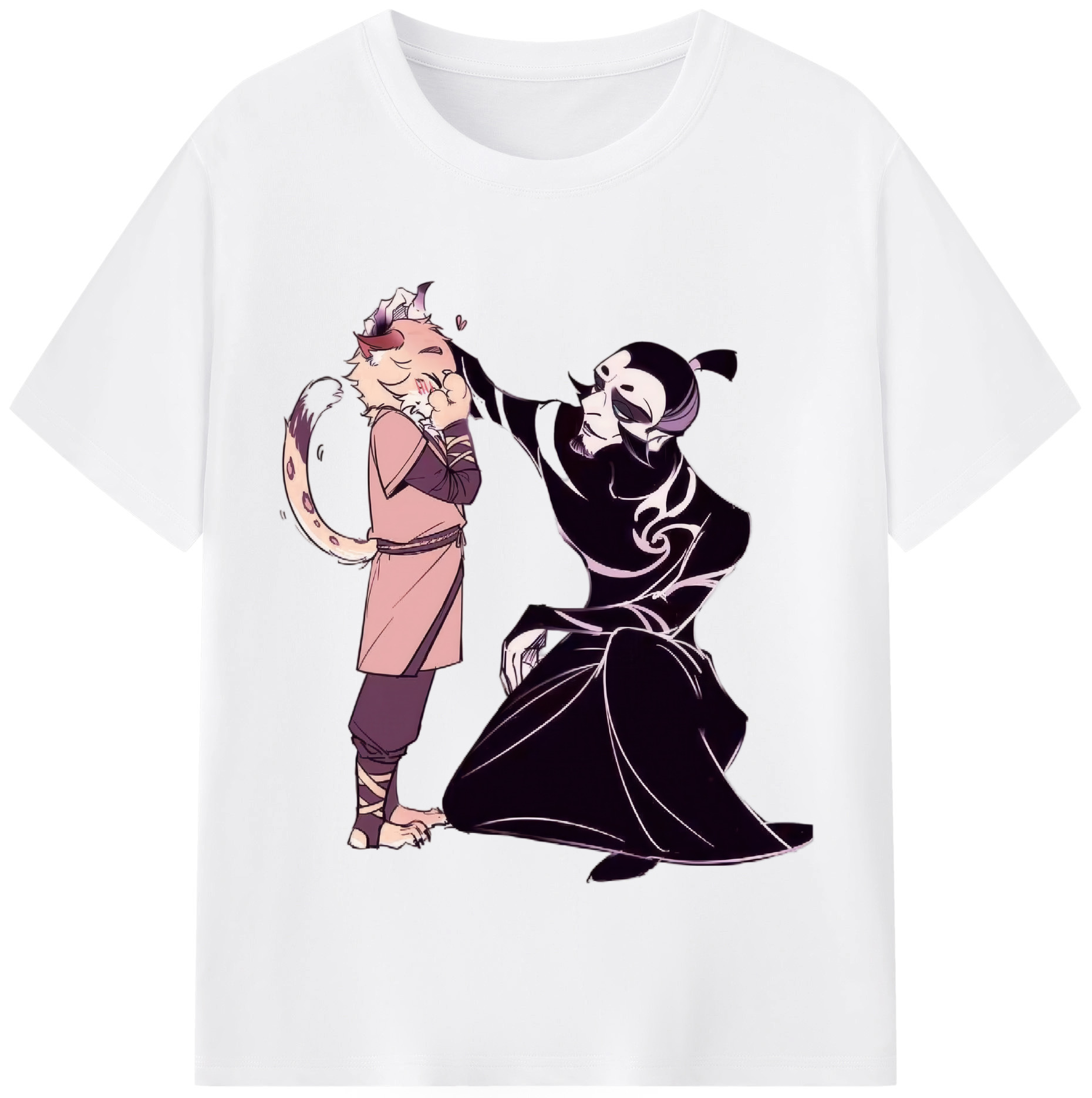 （画像用） Ne Zha 2 ナタ 魔童の大暴れ 綿100％半袖Tシャツ（フロントプリント）