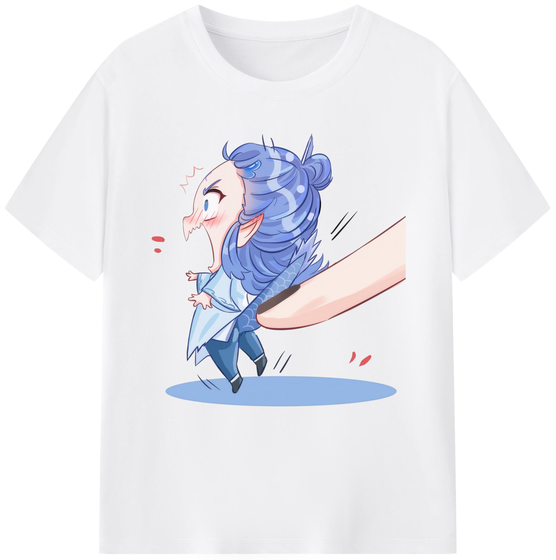 （画像用） Ne Zha 2 ナタ 魔童の大暴れ 綿100％半袖Tシャツ（フロントプリント）