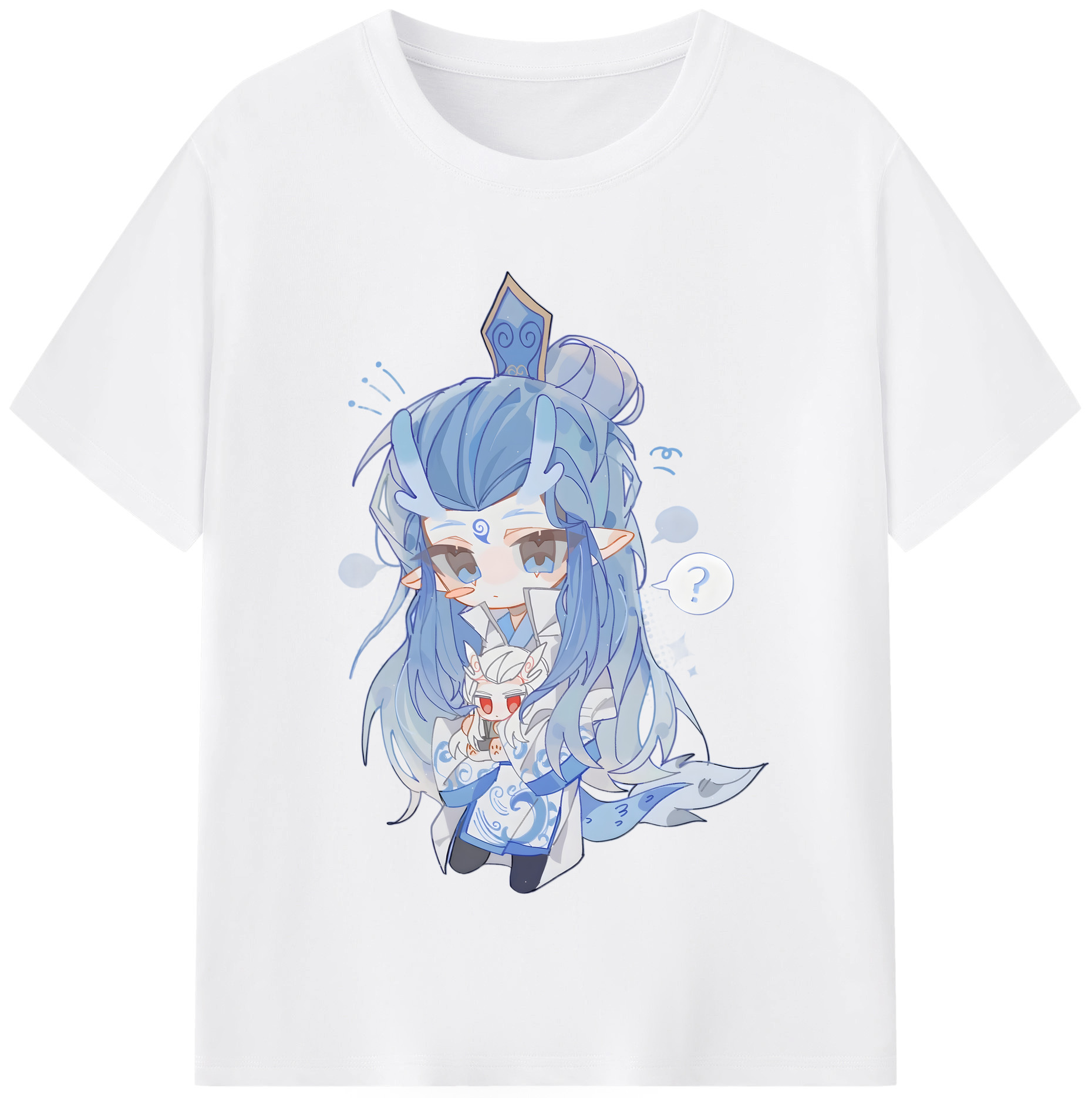 （画像用） Ne Zha 2 ナタ 魔童の大暴れ 綿100％半袖Tシャツ（フロントプリント）