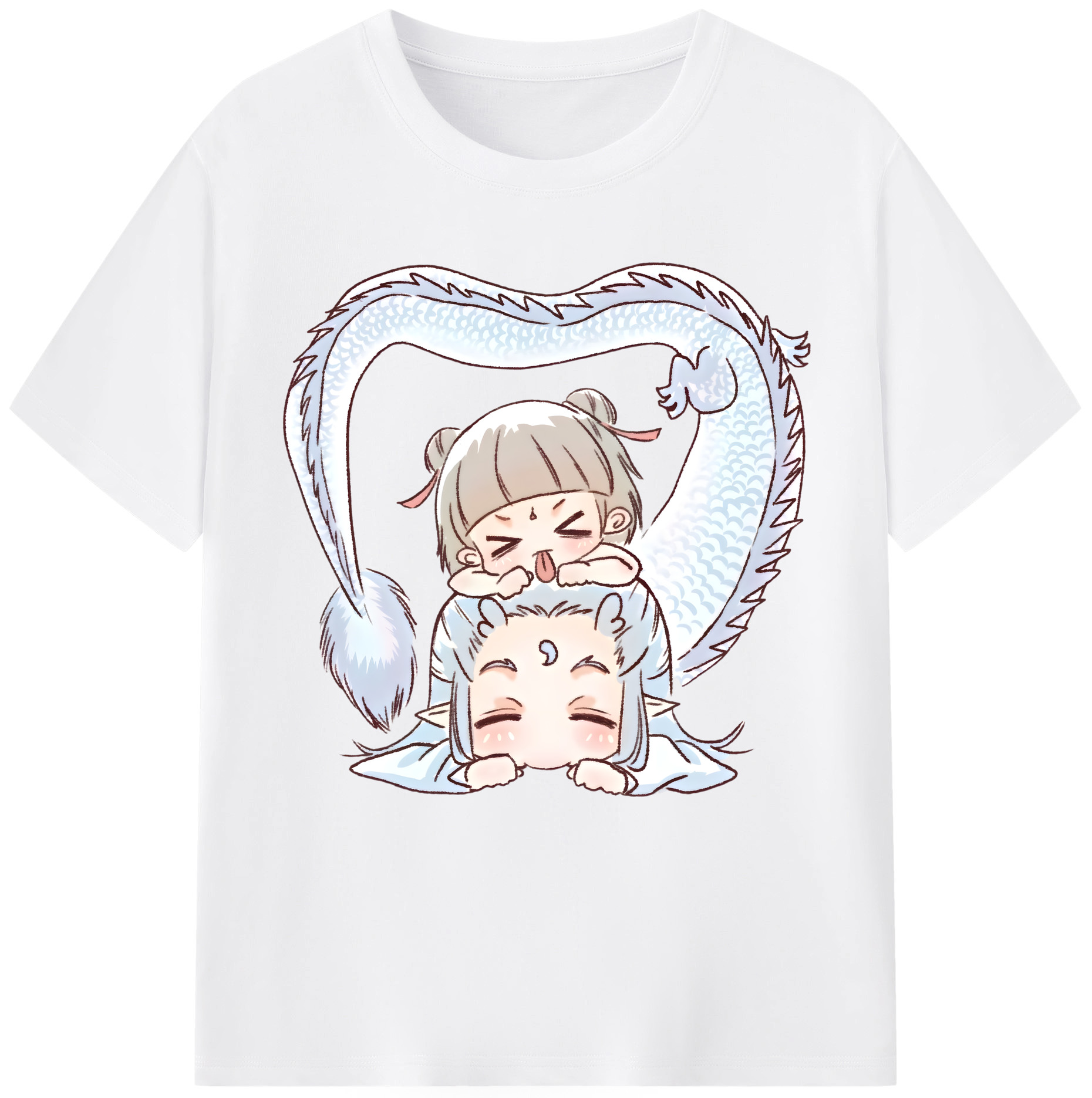 （画像用） Ne Zha 2 ナタ 魔童の大暴れ 綿100％半袖Tシャツ（フロントプリント）