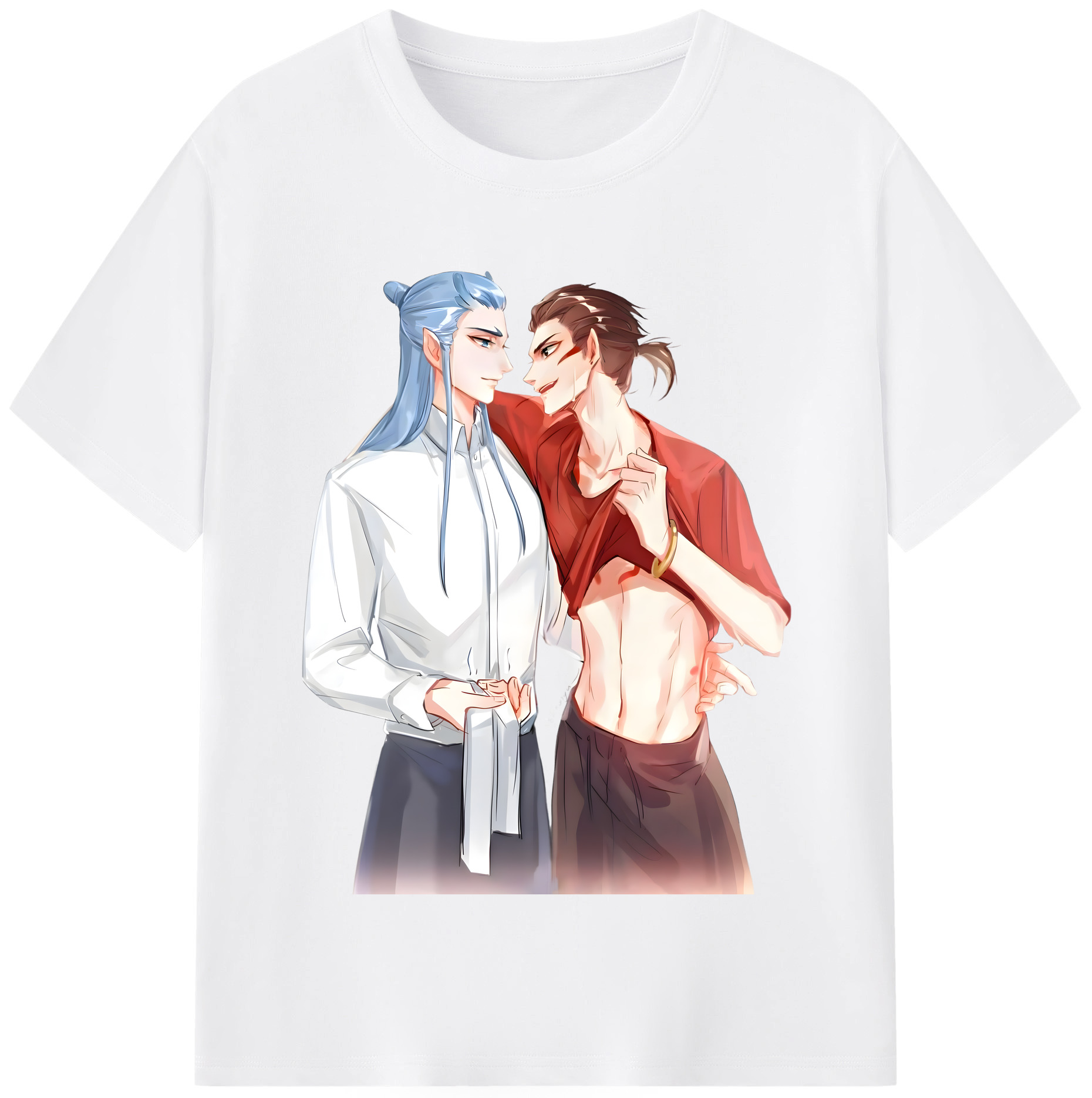 （画像用） Ne Zha 2 ナタ 魔童の大暴れ 綿100％半袖Tシャツ（フロントプリント）