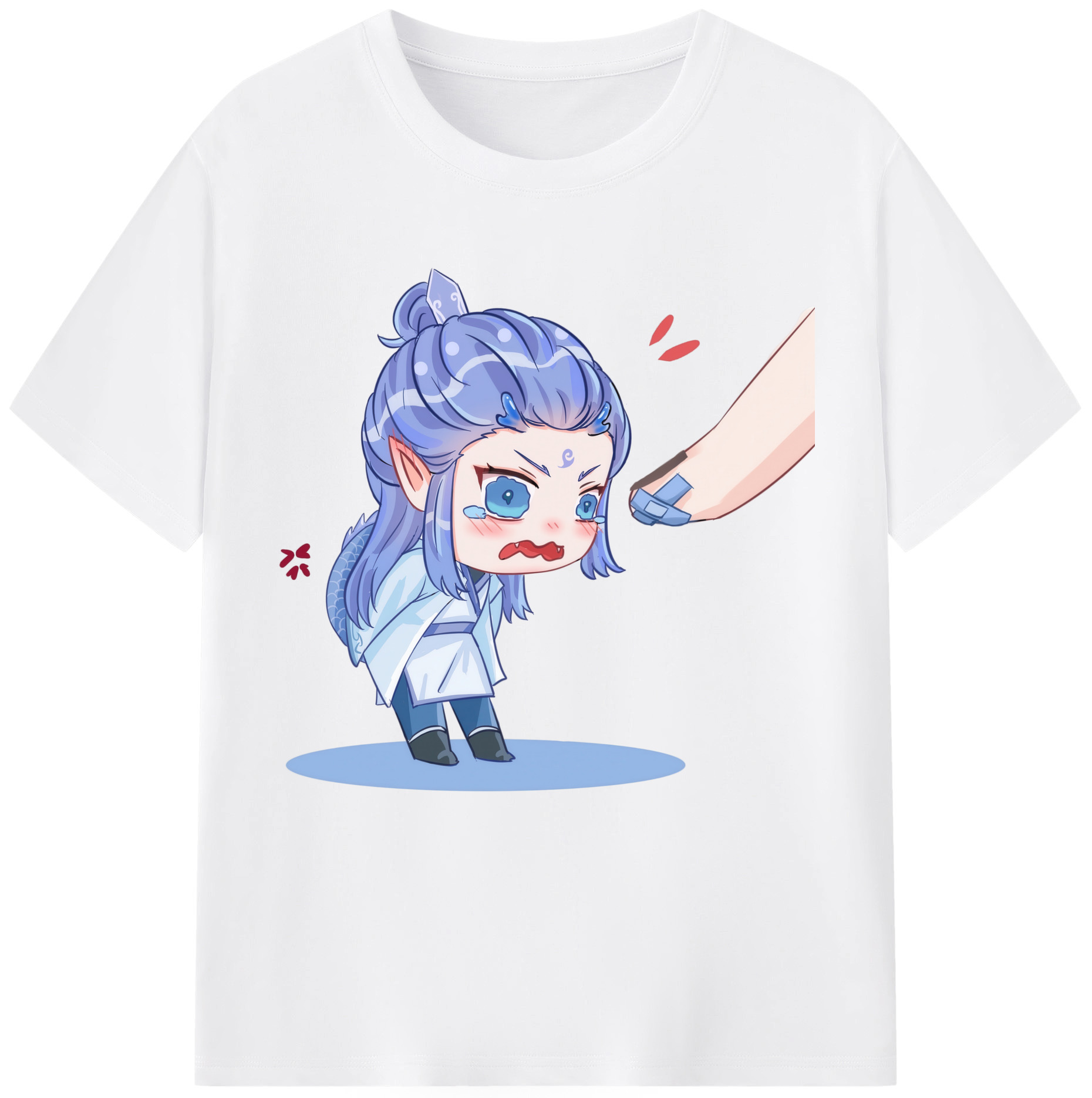 （画像用） Ne Zha 2 ナタ 魔童の大暴れ 綿100％半袖Tシャツ（フロントプリント）