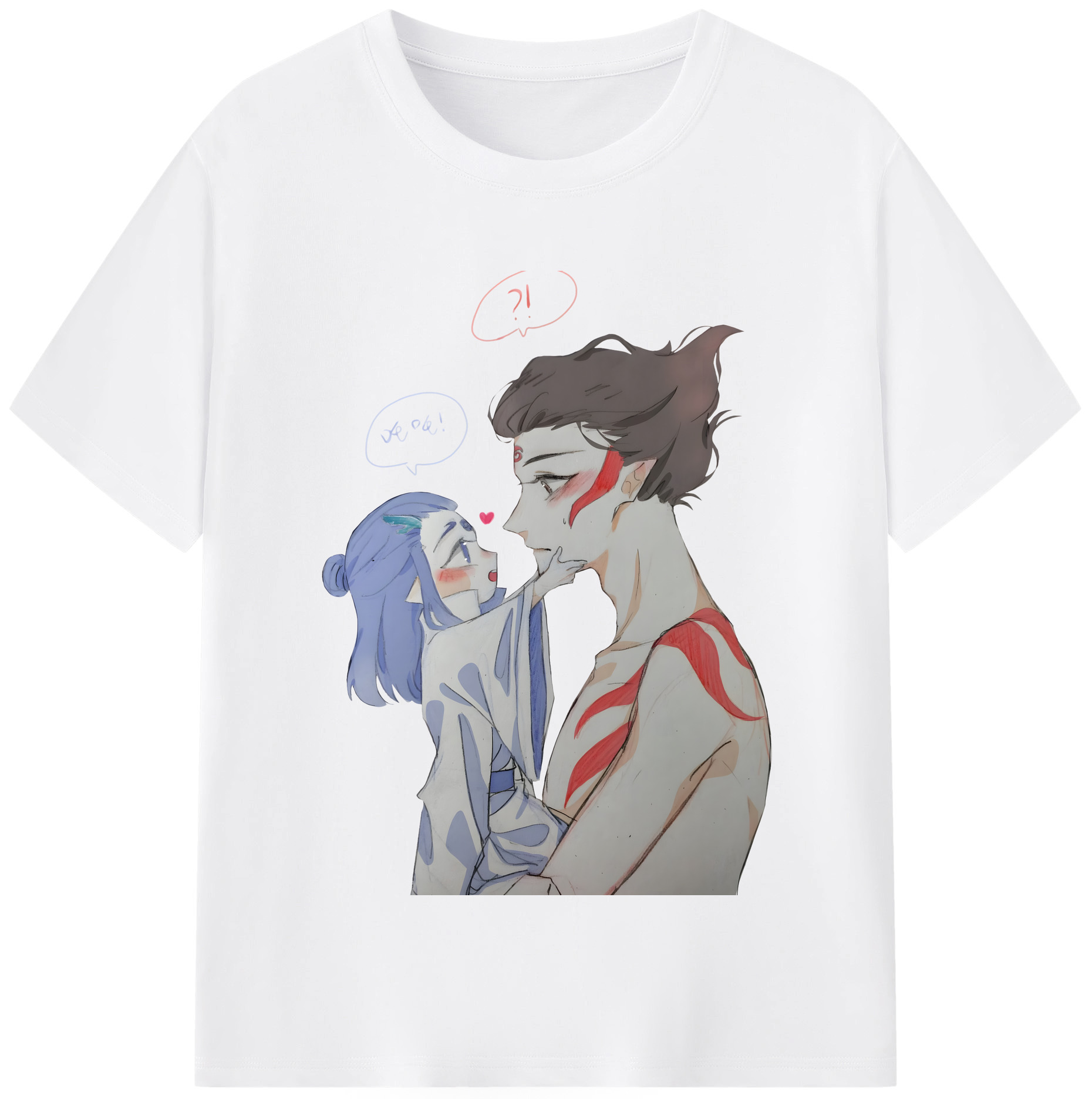 （画像用） Ne Zha 2 ナタ 魔童の大暴れ 綿100％半袖Tシャツ（フロントプリント）