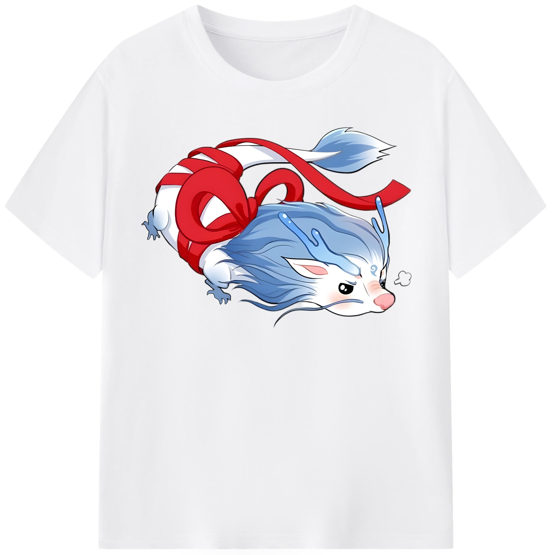 （画像用） Ne Zha 2 ナタ 魔童の大暴れ 綿100％半袖Tシャツ（フロントプリント）