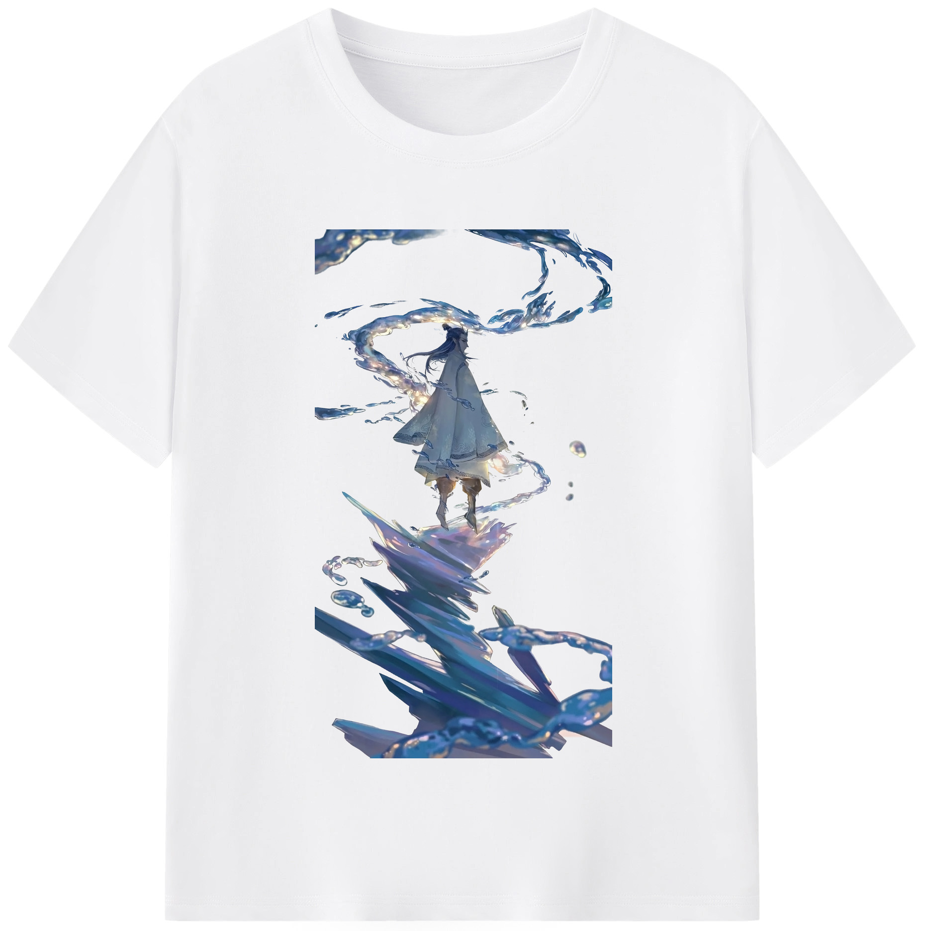 （画像用） Ne Zha 2 ナタ 魔童の大暴れ 綿100％半袖Tシャツ（フロントプリント）