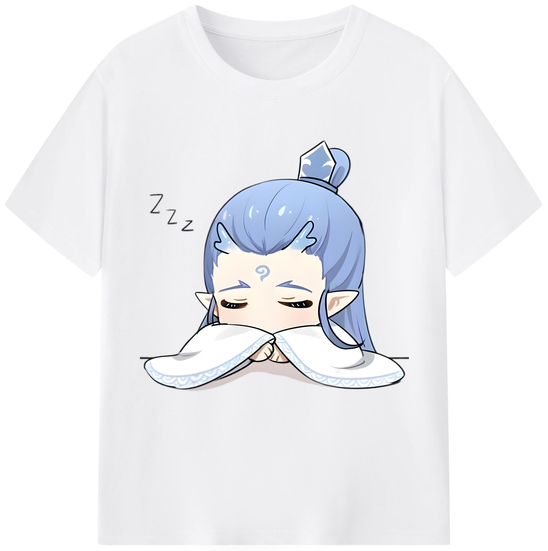 （画像用） Ne Zha 2 ナタ 魔童の大暴れ 綿100％半袖Tシャツ（フロントプリント）