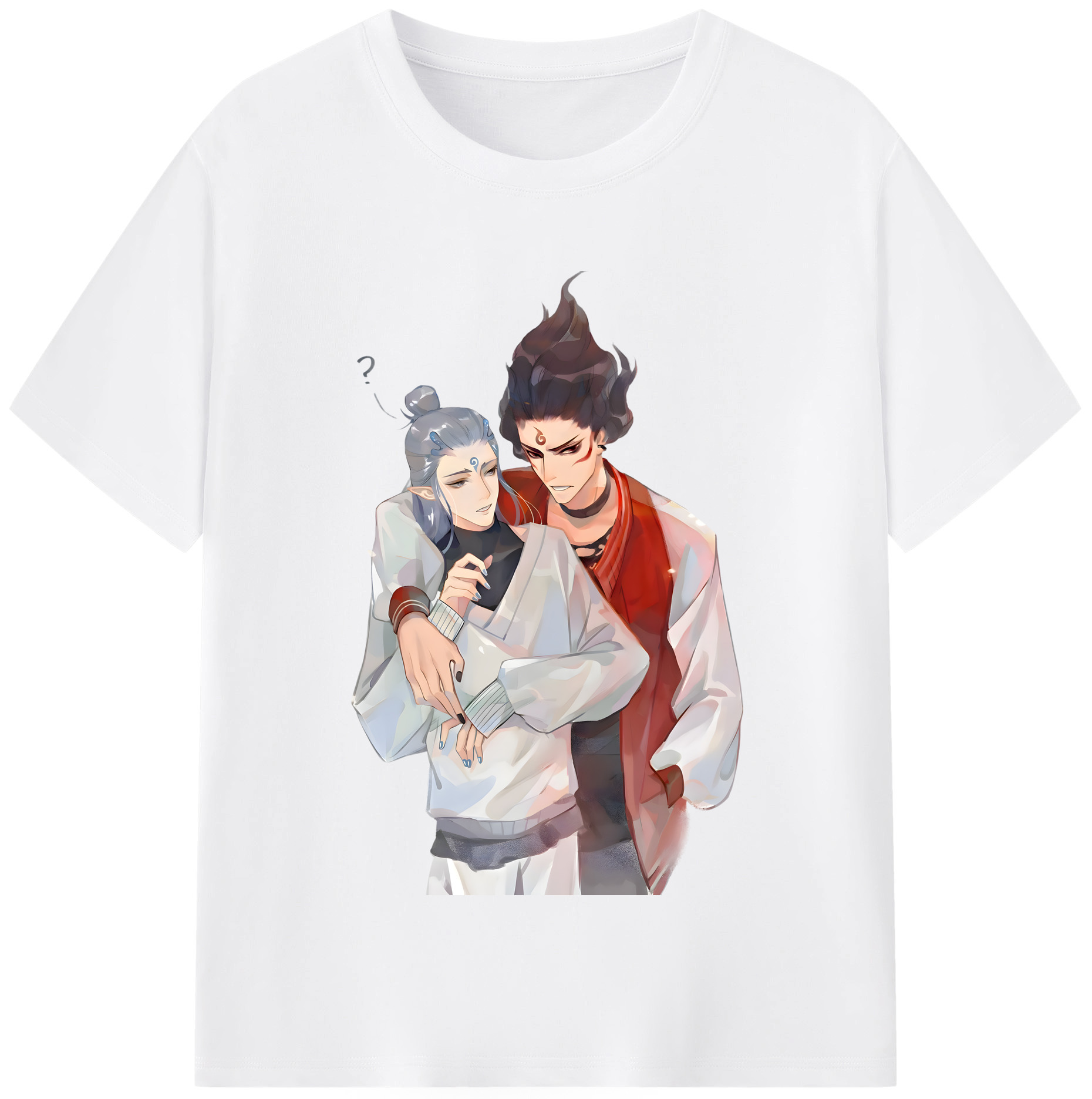 （画像用） Ne Zha 2 ナタ 魔童の大暴れ 綿100％半袖Tシャツ（フロントプリント）