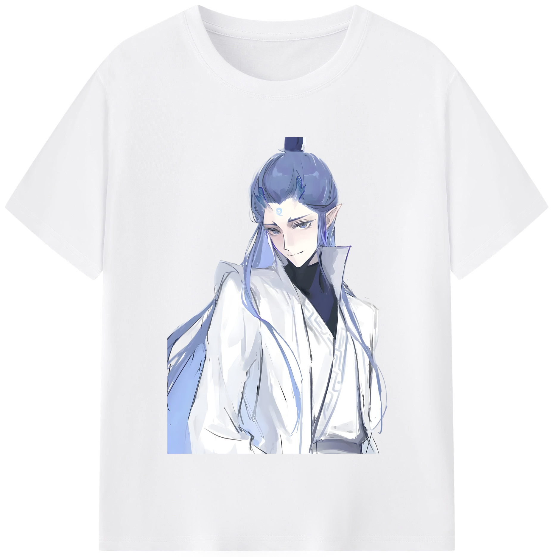 （画像用） Ne Zha 2 ナタ 魔童の大暴れ 綿100％半袖Tシャツ（フロントプリント）