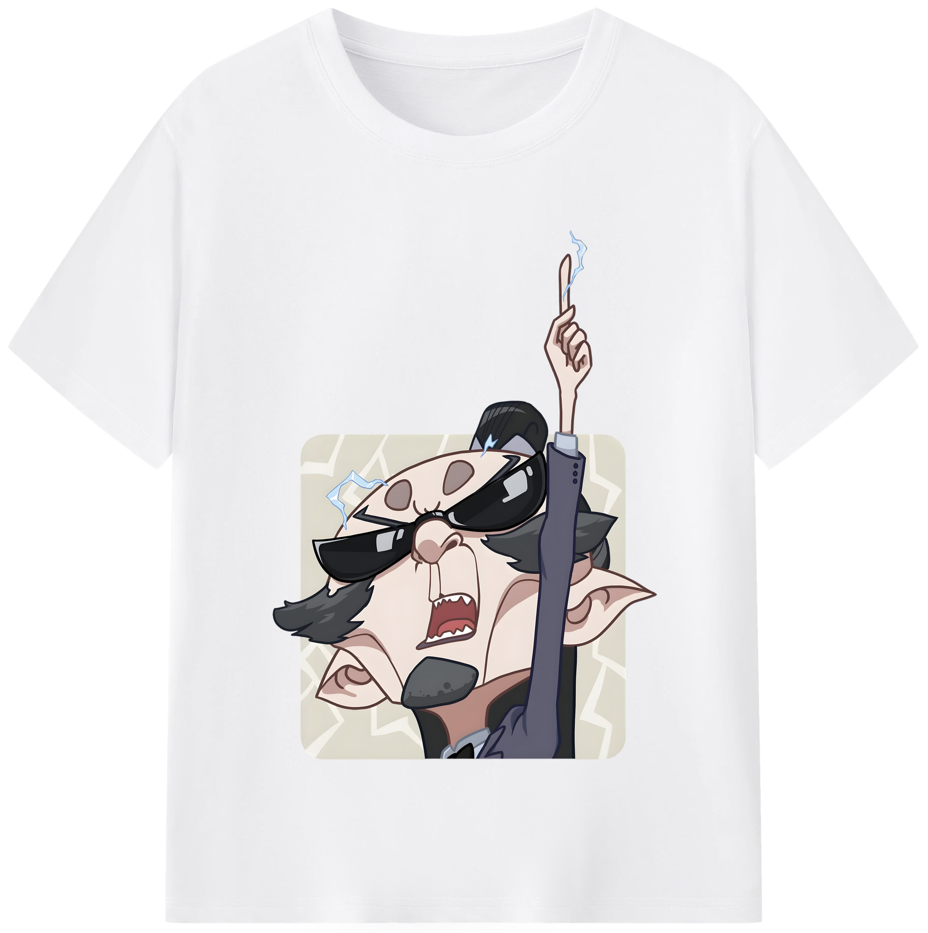 （画像用） Ne Zha 2 ナタ 魔童の大暴れ 綿100％半袖Tシャツ（フロントプリント）