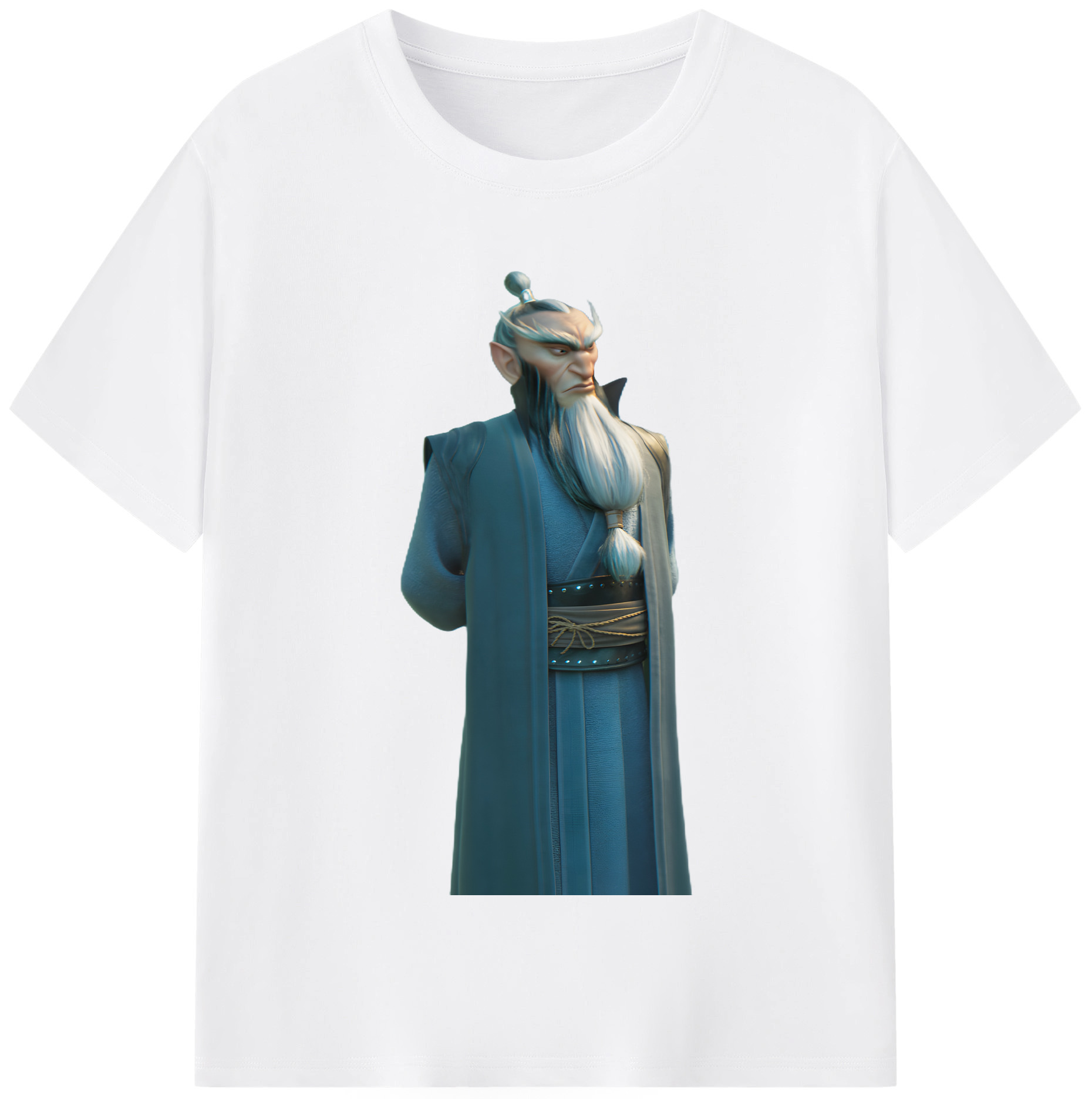 （画像用） Ne Zha 2 ナタ 魔童の大暴れ 綿100％半袖Tシャツ（フロントプリント）