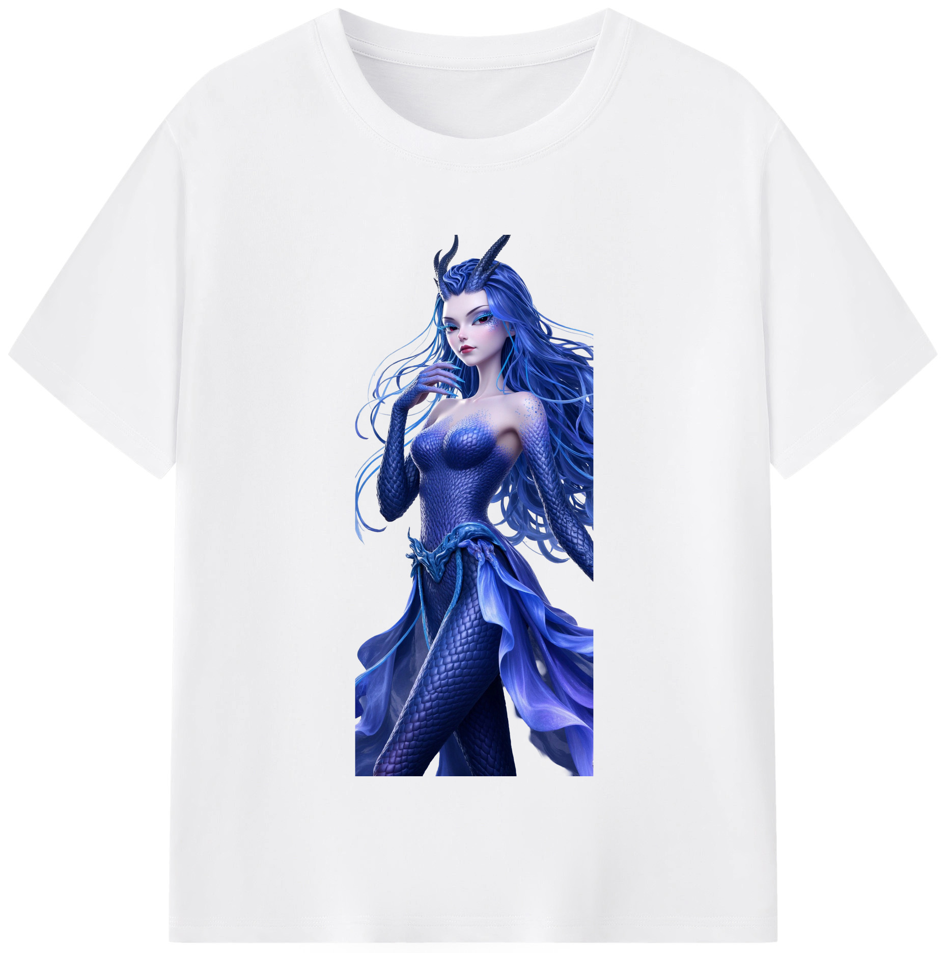 （画像用） Ne Zha 2 ナタ 魔童の大暴れ 綿100％半袖Tシャツ（フロントプリント）