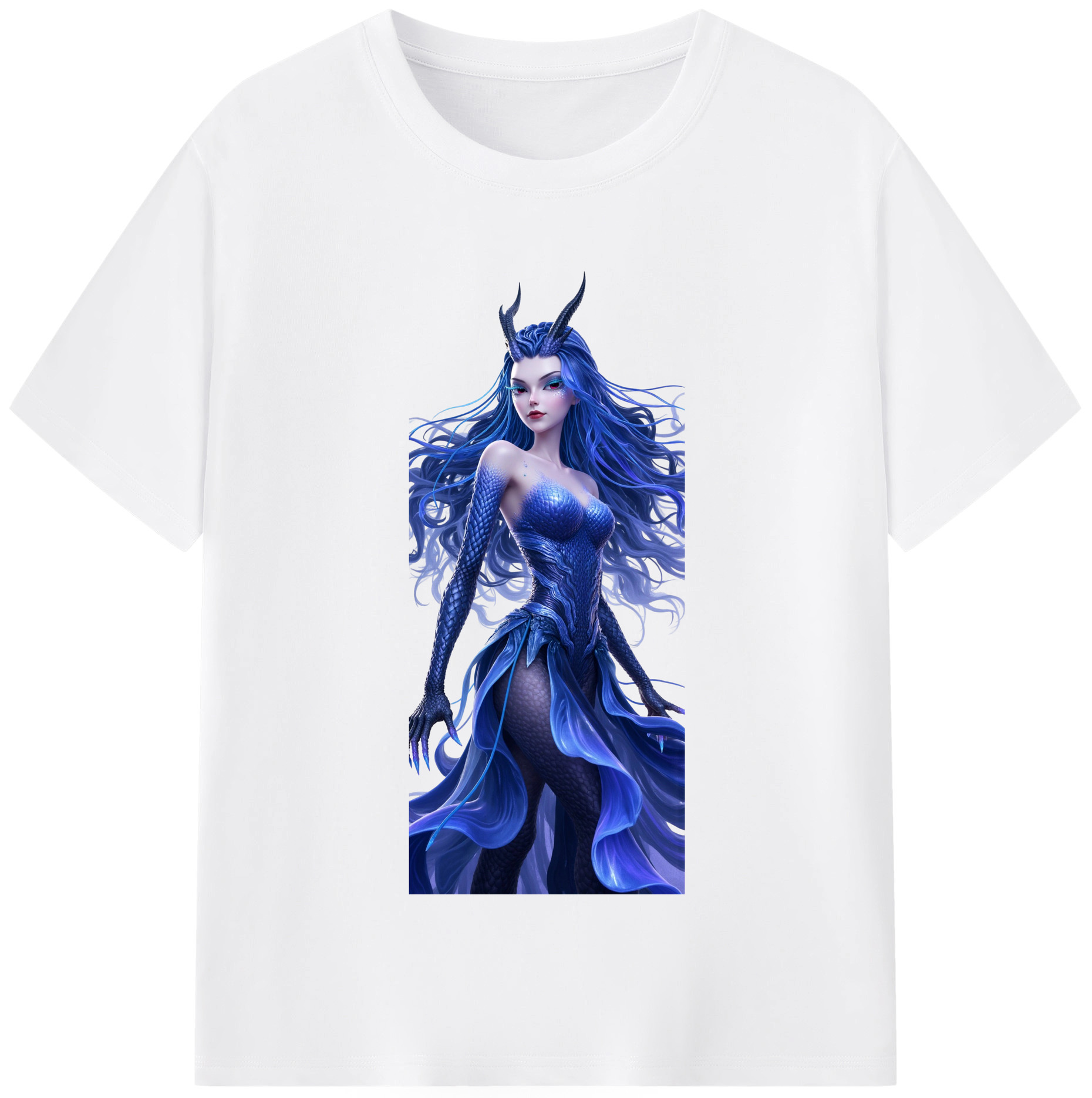 （画像用） Ne Zha 2 ナタ 魔童の大暴れ 綿100％半袖Tシャツ（フロントプリント）