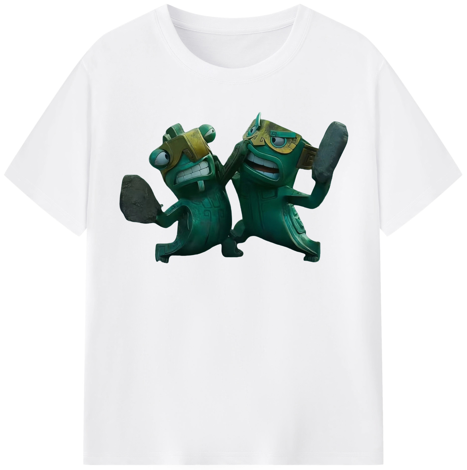 （画像用） Ne Zha 2 ナタ 魔童の大暴れ 綿100％半袖Tシャツ（フロントプリント）