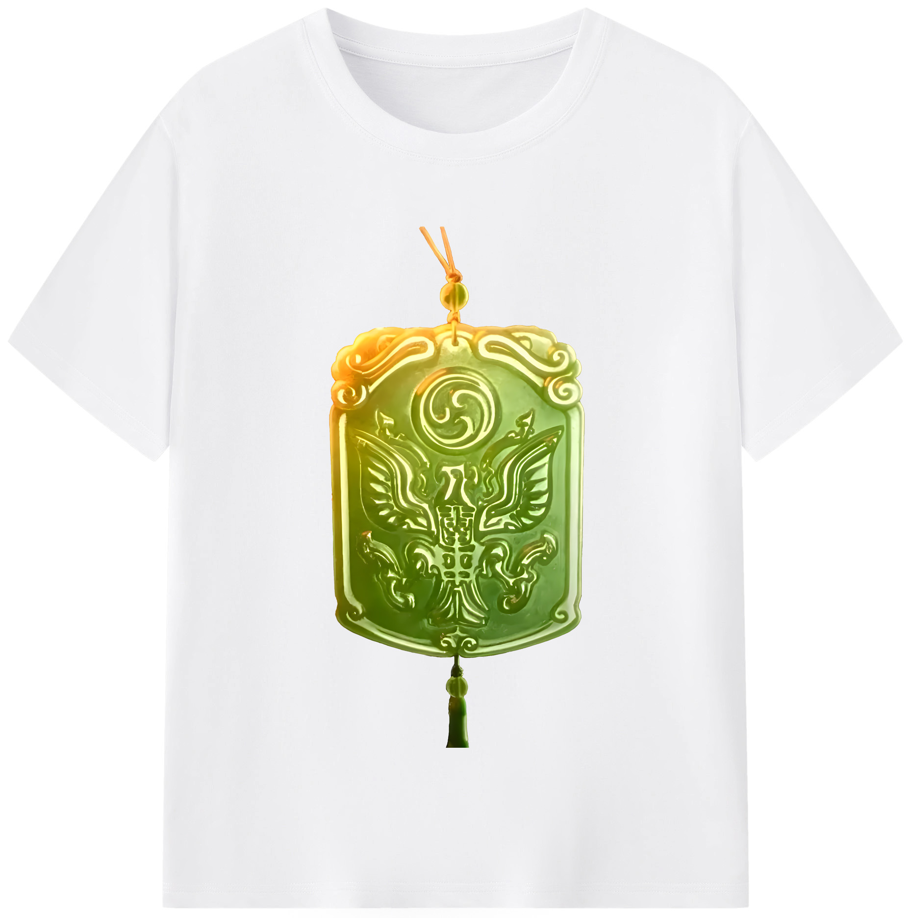 （画像用） Ne Zha 2 ナタ 魔童の大暴れ 綿100％半袖Tシャツ（フロントプリント）