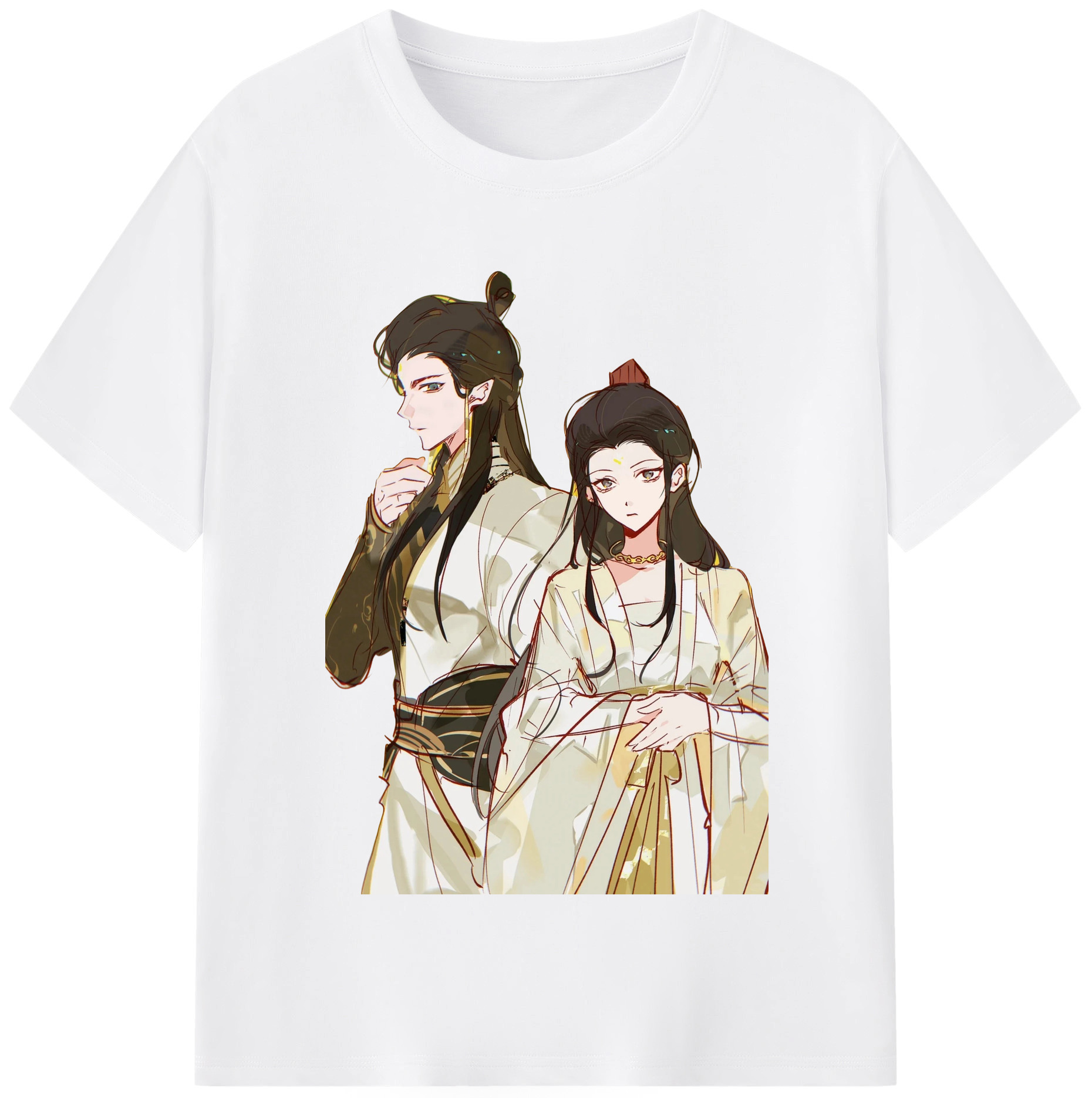 （画像用） Ne Zha 2 ナタ 魔童の大暴れ 綿100％半袖Tシャツ（フロントプリント）