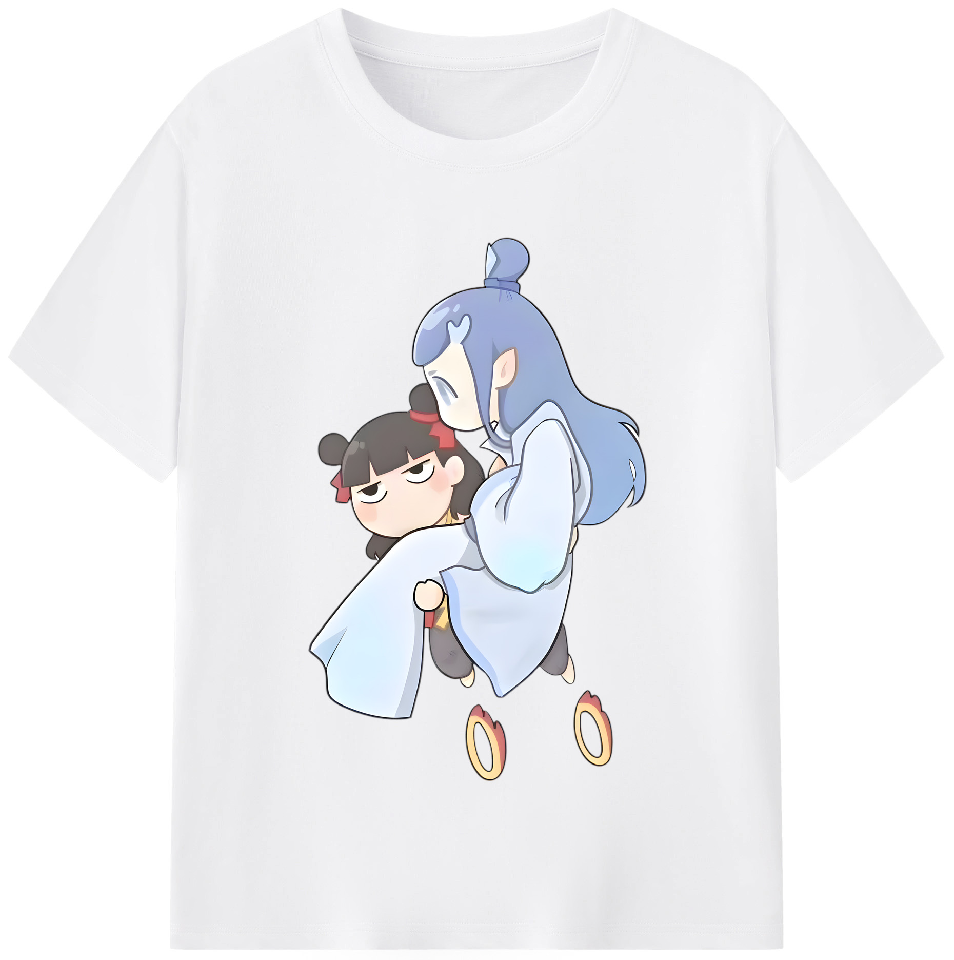 （画像用） Ne Zha 2 ナタ 魔童の大暴れ 綿100％半袖Tシャツ（フロントプリント）