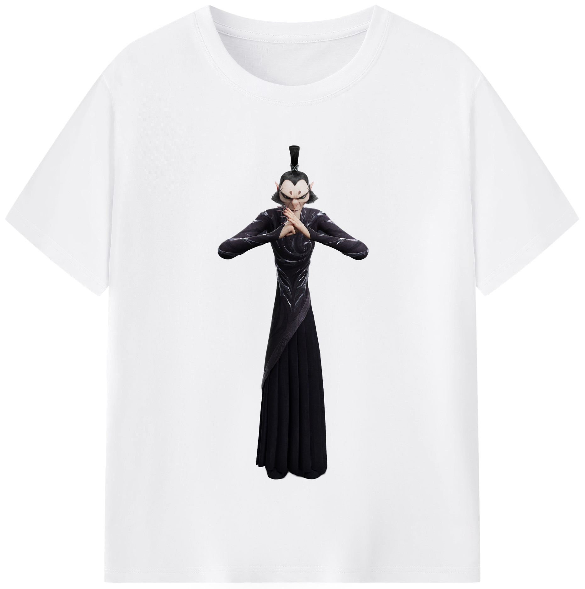 （画像用） Ne Zha 2 ナタ 魔童の大暴れ 綿100％半袖Tシャツ（フロントプリント）
