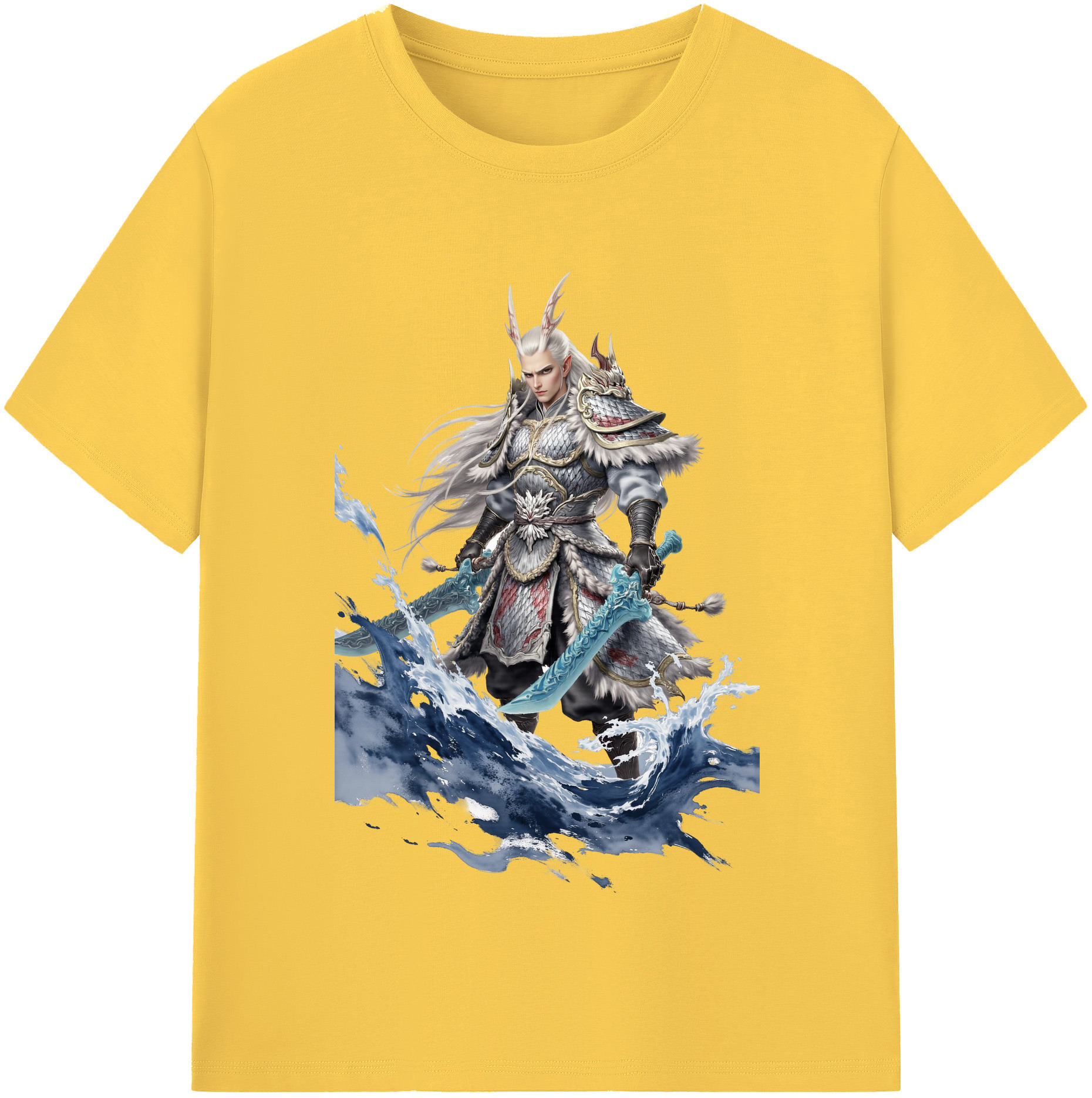 （画像用） Ne Zha 2 ナタ 魔童の大暴れ 綿100％半袖Tシャツ（フロントプリント）