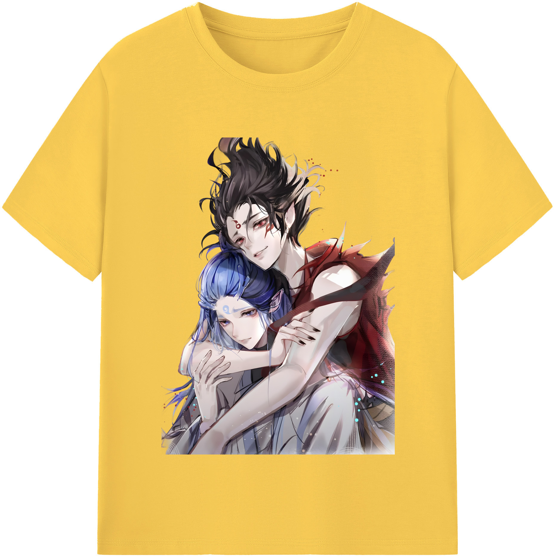 （画像用） Ne Zha 2 ナタ 魔童の大暴れ 綿100％半袖Tシャツ（フロントプリント）
