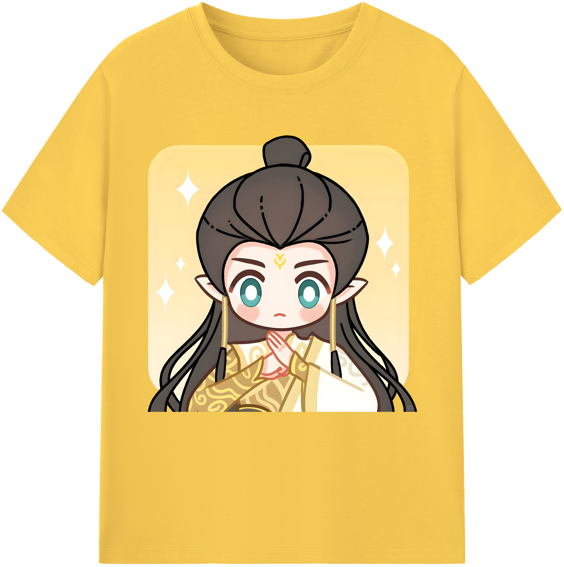 （画像用） Ne Zha 2 ナタ 魔童の大暴れ 綿100％半袖Tシャツ（フロントプリント）