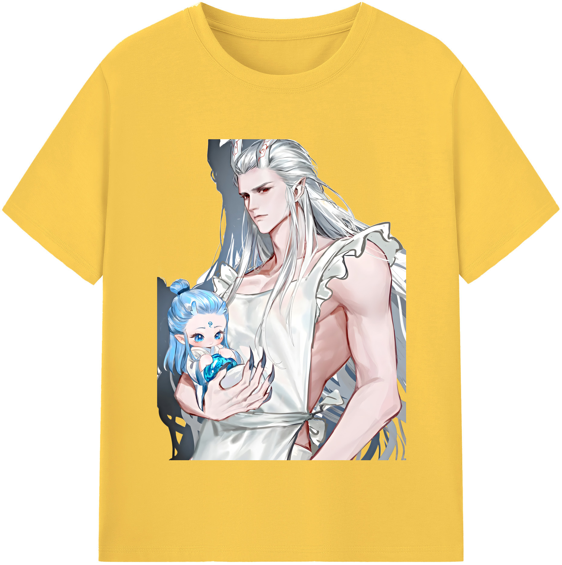（画像用） Ne Zha 2 ナタ 魔童の大暴れ 綿100％半袖Tシャツ（フロントプリント）