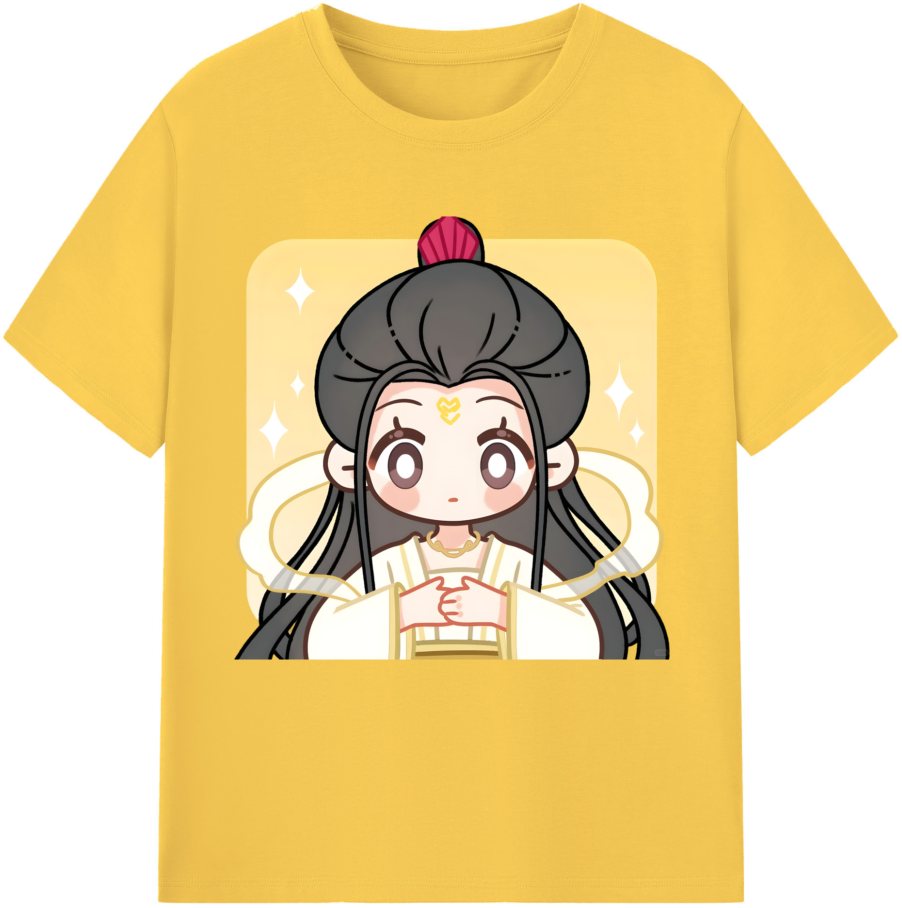 （画像用） Ne Zha 2 ナタ 魔童の大暴れ 綿100％半袖Tシャツ（フロントプリント）